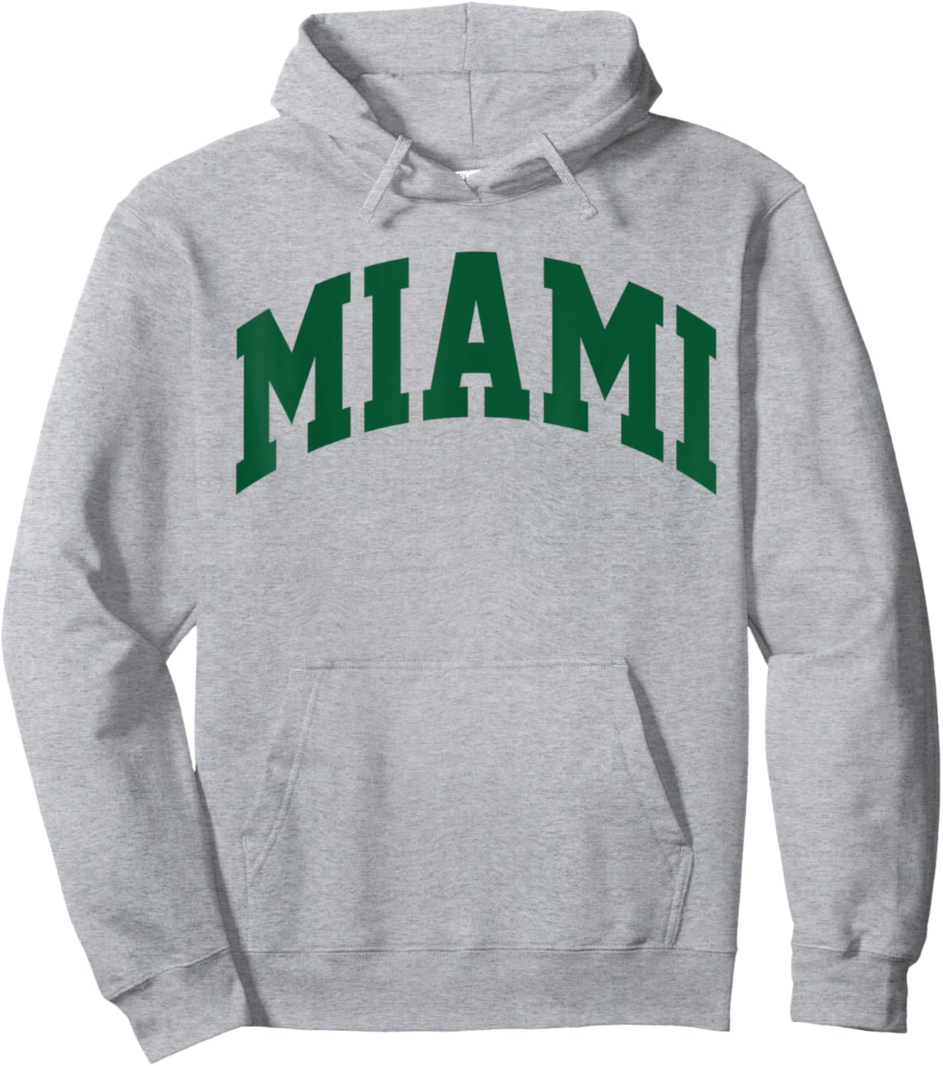 Retro Miami Men Miami Women Vintage Green Orange FL Souvenir Hoodie - Hoodie | Ash