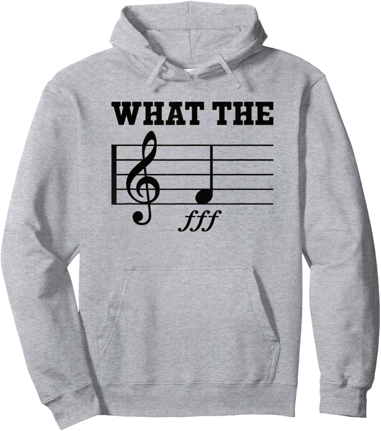 What The F Music Note Funny Musician Hoodie - Hoodie | Ash