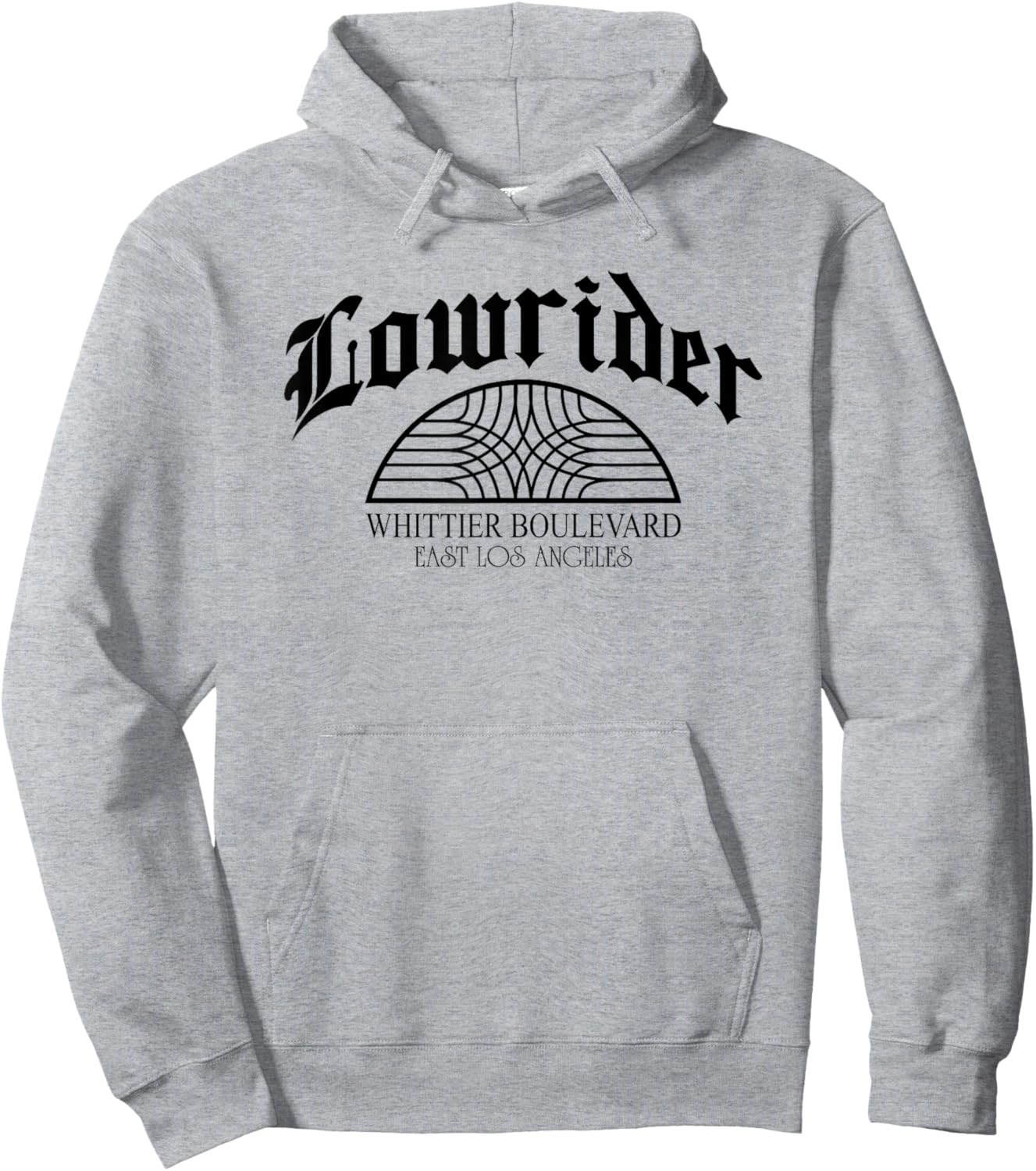 Lowrider Whittier Blvd Sign Retro Cholo Chicano Low Rider Hoodie - Hoodie | Ash