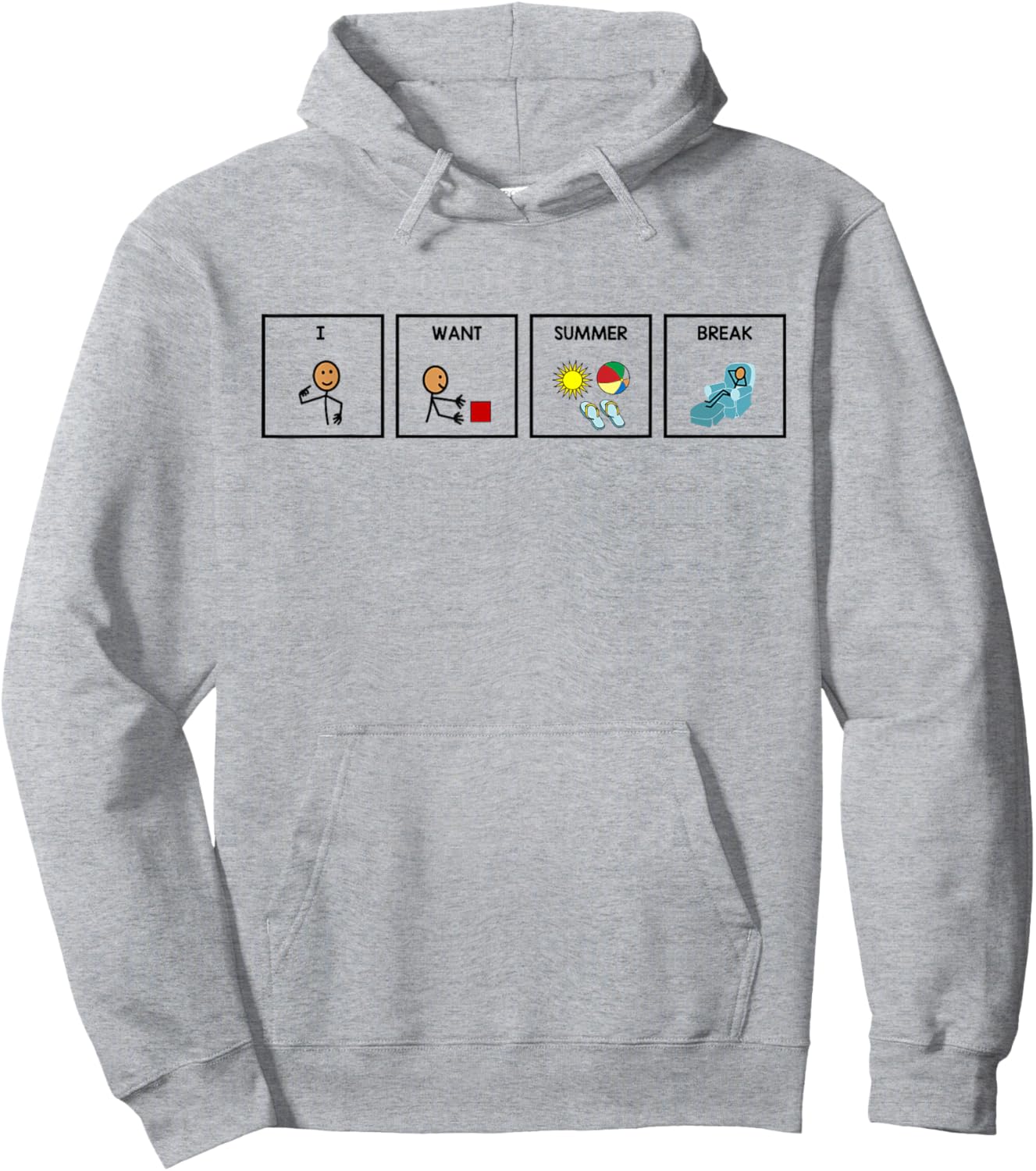Retro I Want Summer Break Last Day Of School Vacation Women Hoodie - Hoodie | Ash