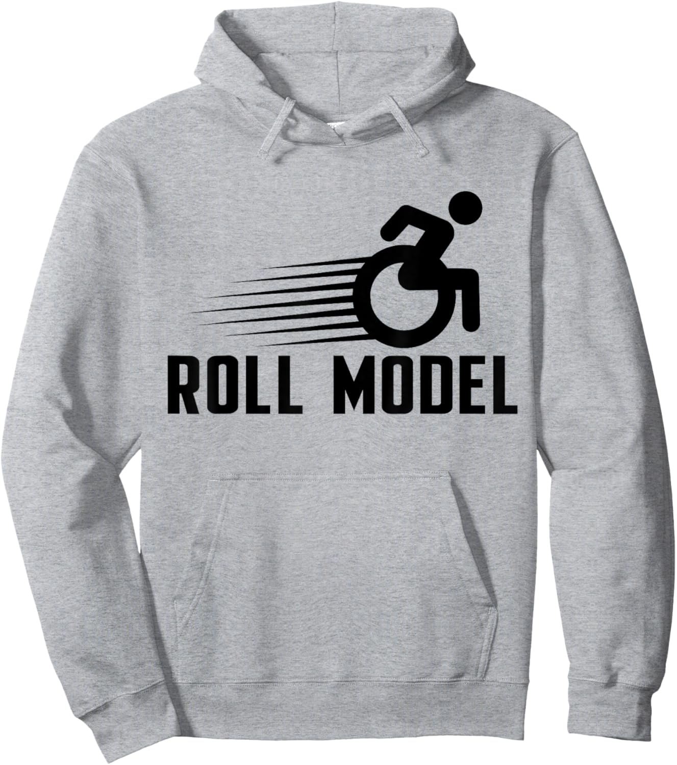 Role Model Wheelchair User Funny Handicap Amputee Hoodie - Hoodie | Ash
