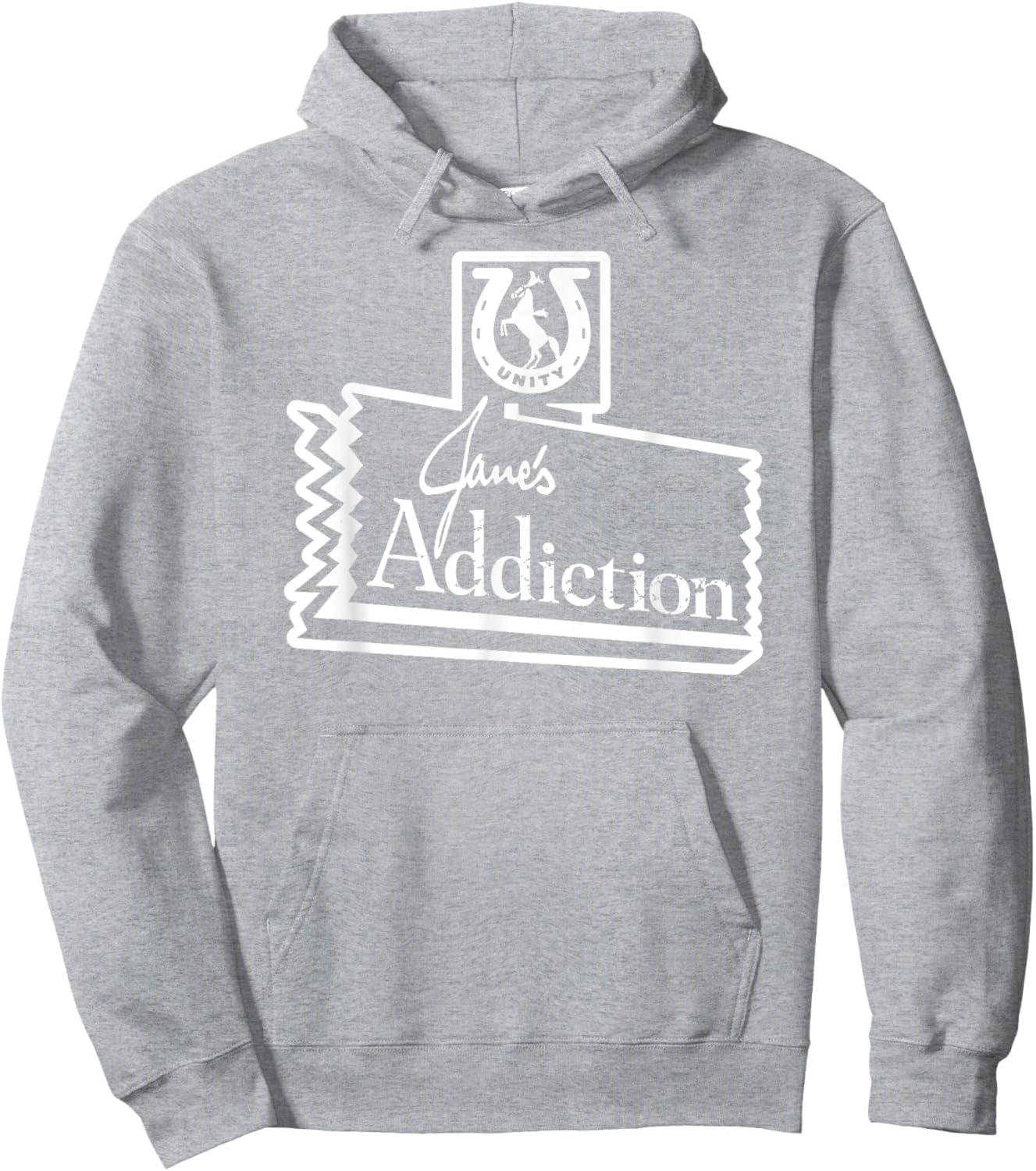 Jane’s Addiction – Horse Logo In Baby Blue Hoodie - Hoodie | Ash