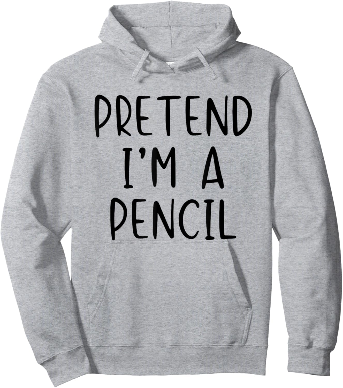 Pretend I'm A Pencil Costume Halloween Lazy Easy Hoodie - Hoodie | Ash