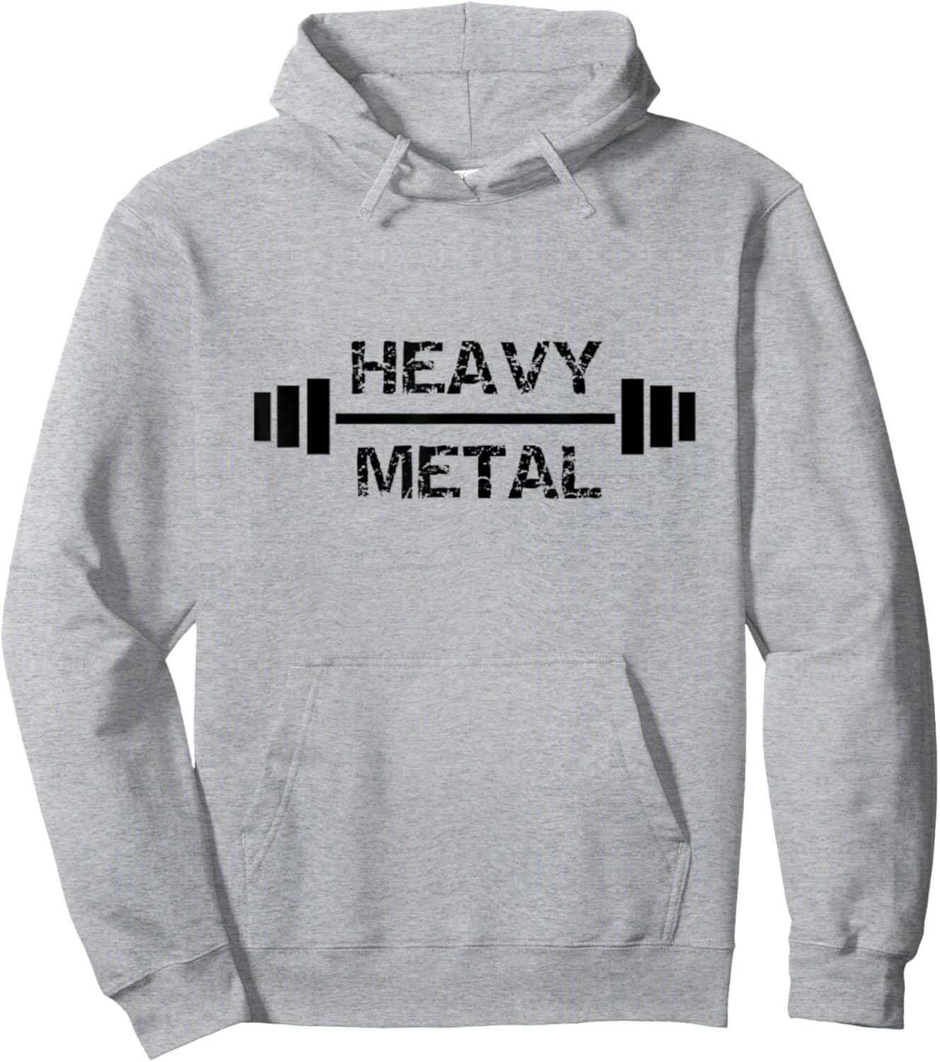 Heavy Metal Gym Fitness Weightlifting Bodybuilding Hoodie - Hoodie | Ash