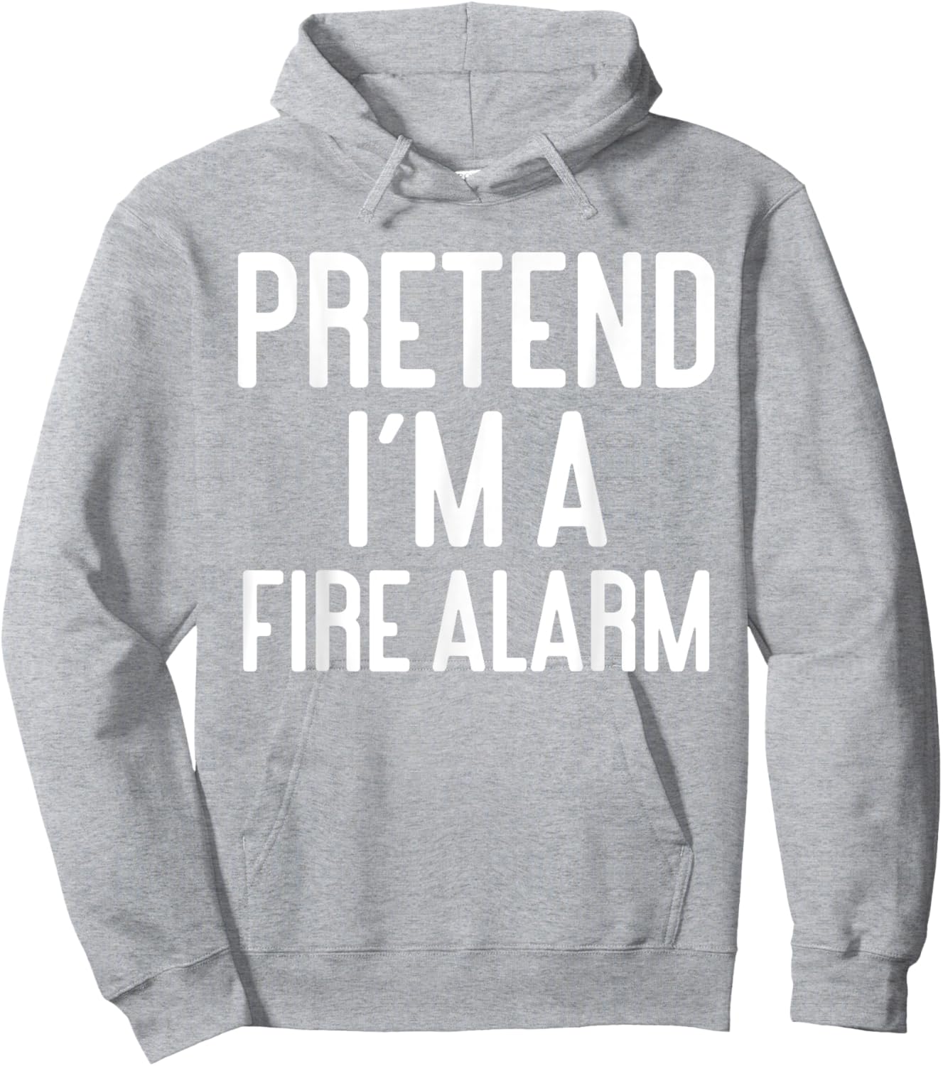 Funny Halloween Costume Party Pretend Im A Fire Alarm Hoodie - Hoodie | Ash