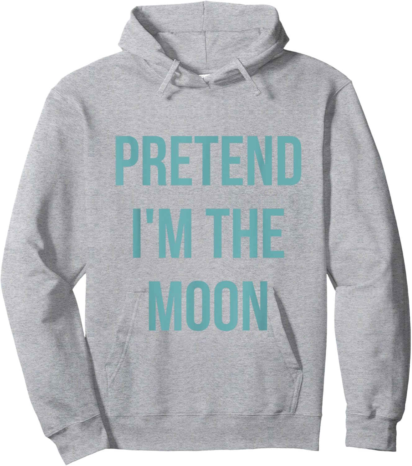 Pretend I'm the Moon Shirt Adult Costume Halloween White Hoodie - Hoodie | Ash