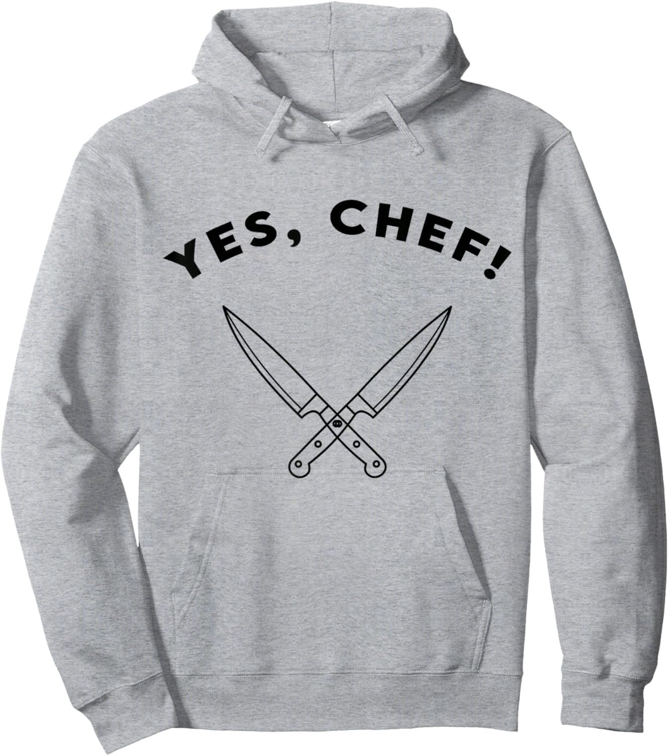 Yes Chef! Present Restaurant Life Kitchen Crew Staff Cooking Hoodie - Hoodie | Ash