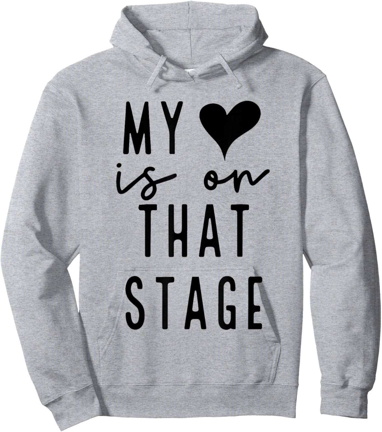 Dance Mom Retro My Heart Is On That Stage Dance Recital Hoodie - Hoodie | Ash