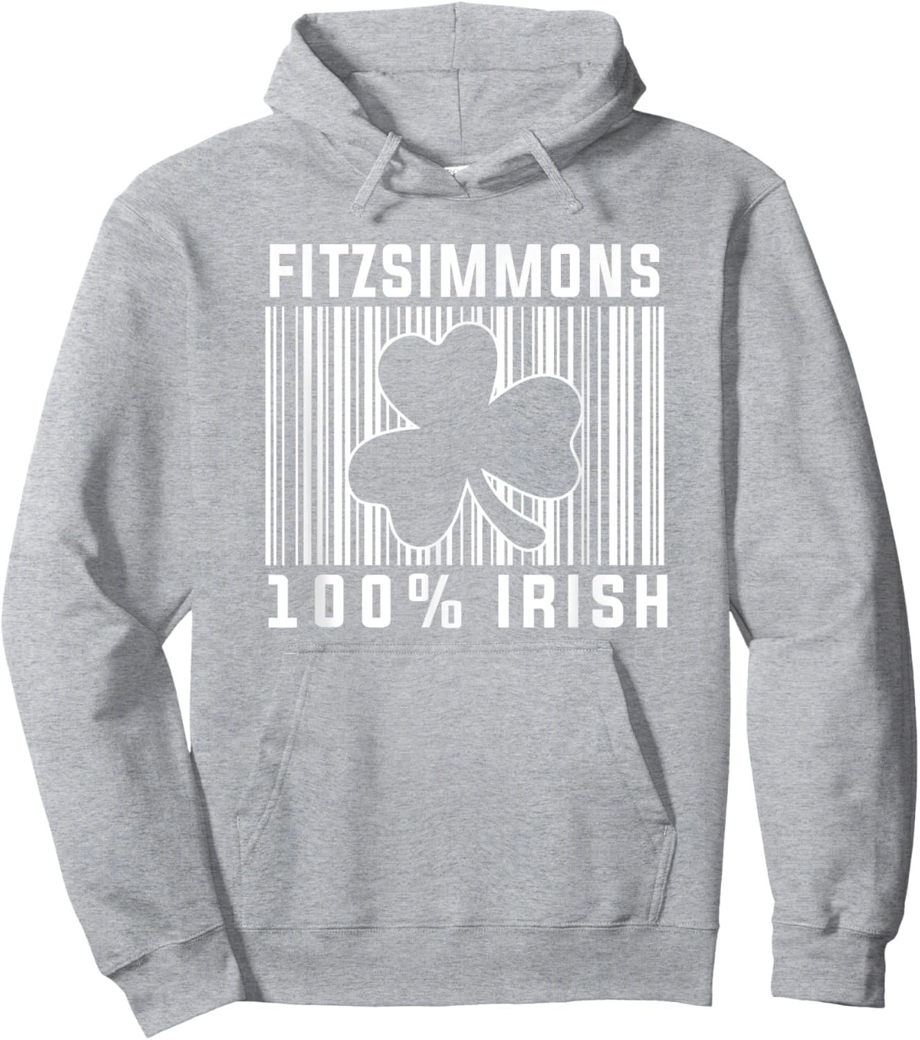 Fitzsimmons Irish Family Name Hoodie - Hoodie | Ash