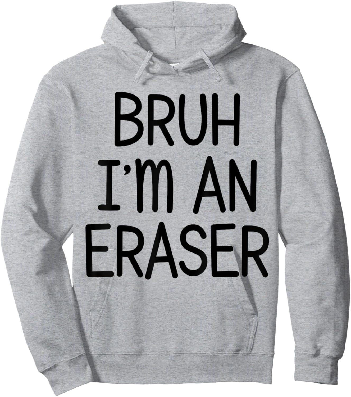 Pretend I'm An Eraser Funny Lazy Halloween Costume Party Hoodie - Hoodie | Ash