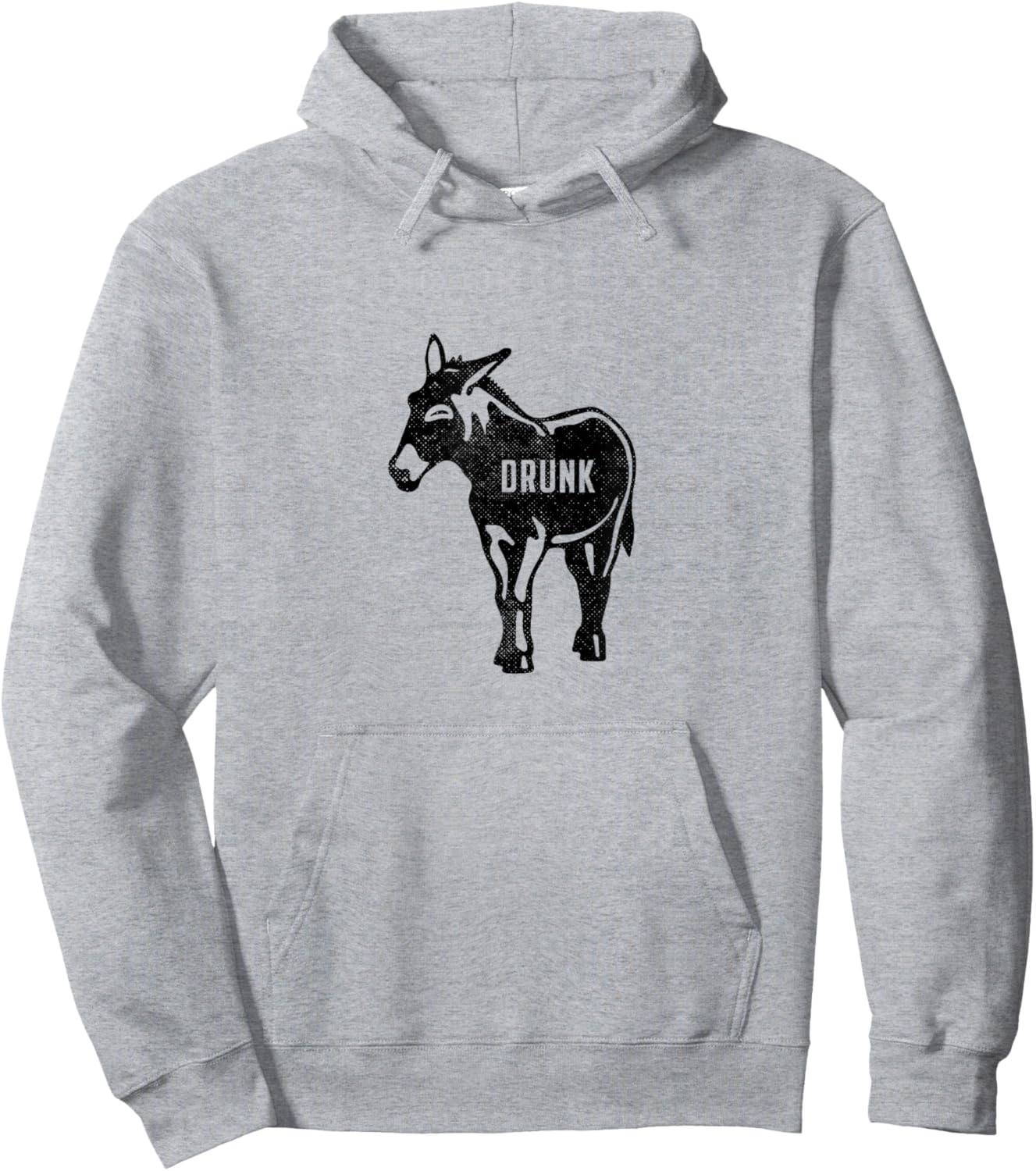 Drunk Ass - Funny Hoodie - Hoodie | Ash