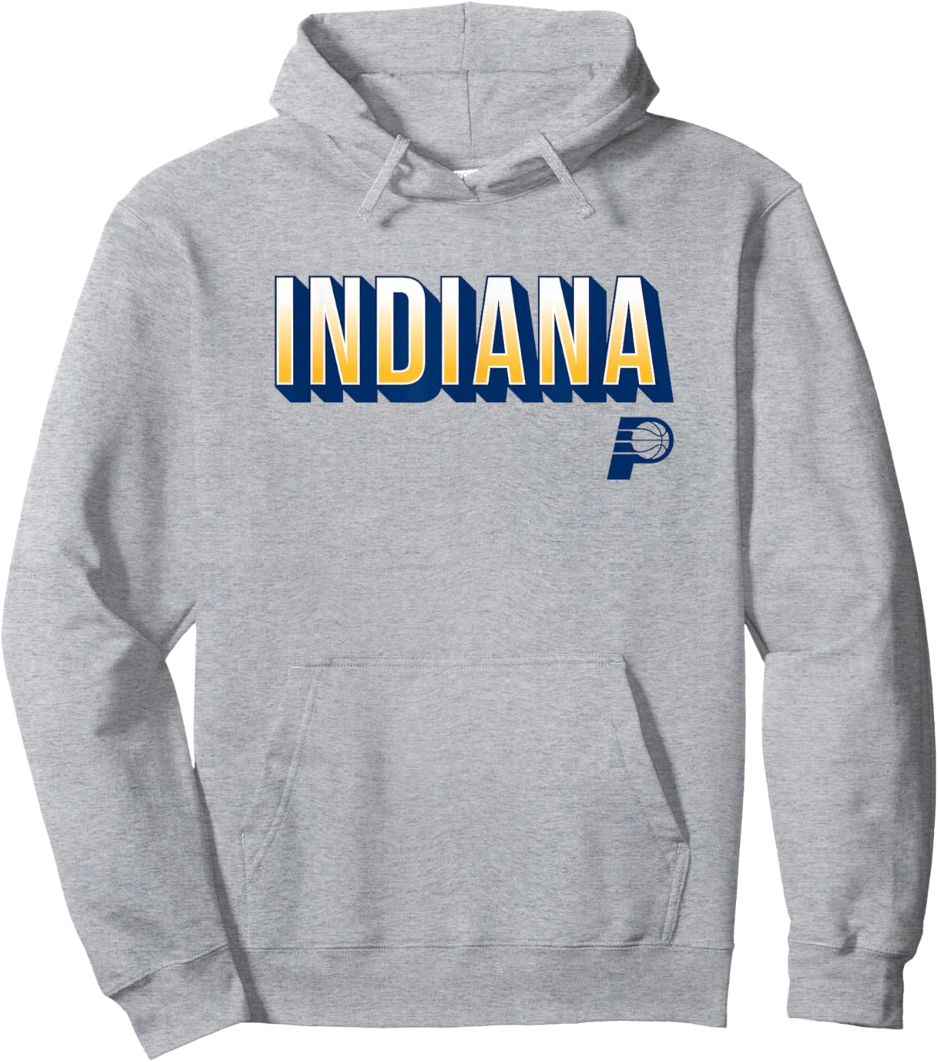 NBA - Indiana Pacers City Wordmark Logo Gold Hoodie - Hoodie | Ash