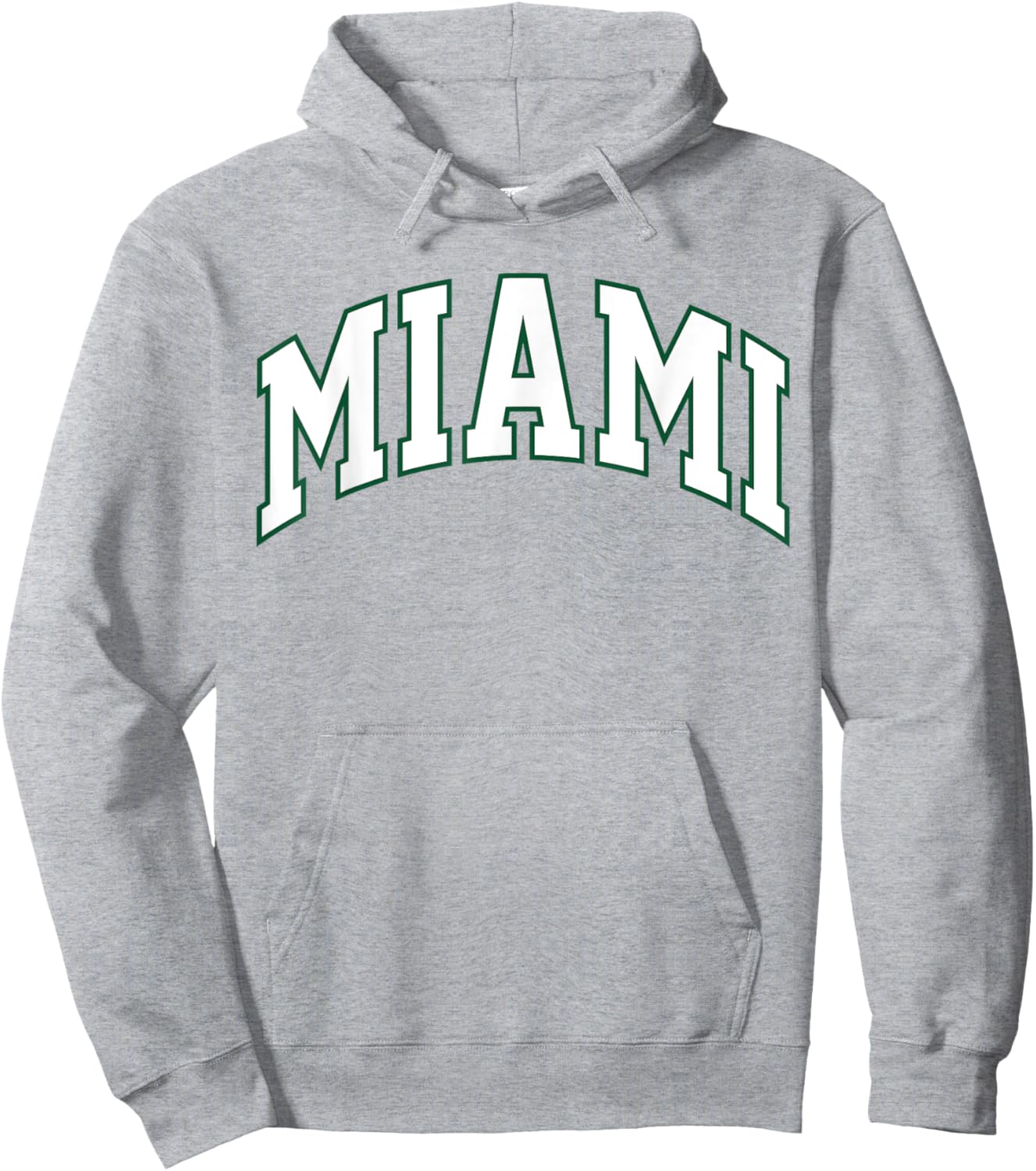 Retro Miami Men Miami Women Vintage Classic Orange Green FL Hoodie - Hoodie | Ash
