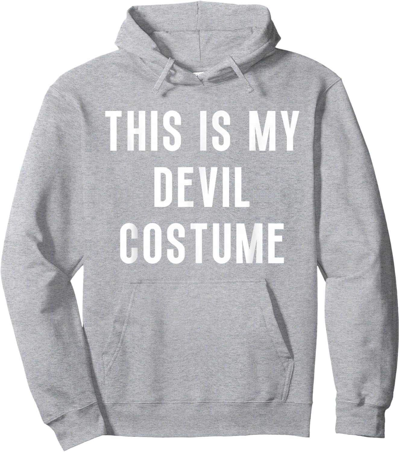 This Is My Devil Costume Halloween Funny Lazy Kids Adult Hoodie - Hoodie | Ash