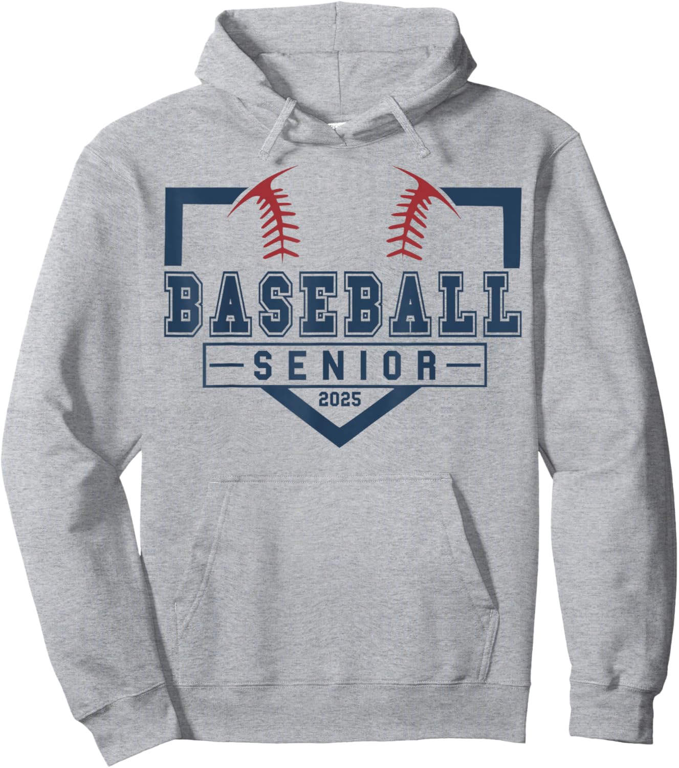 Baseball Senior Night Baseball Senior 2025 Graduation 50 Hoodie - Hoodie | Ash