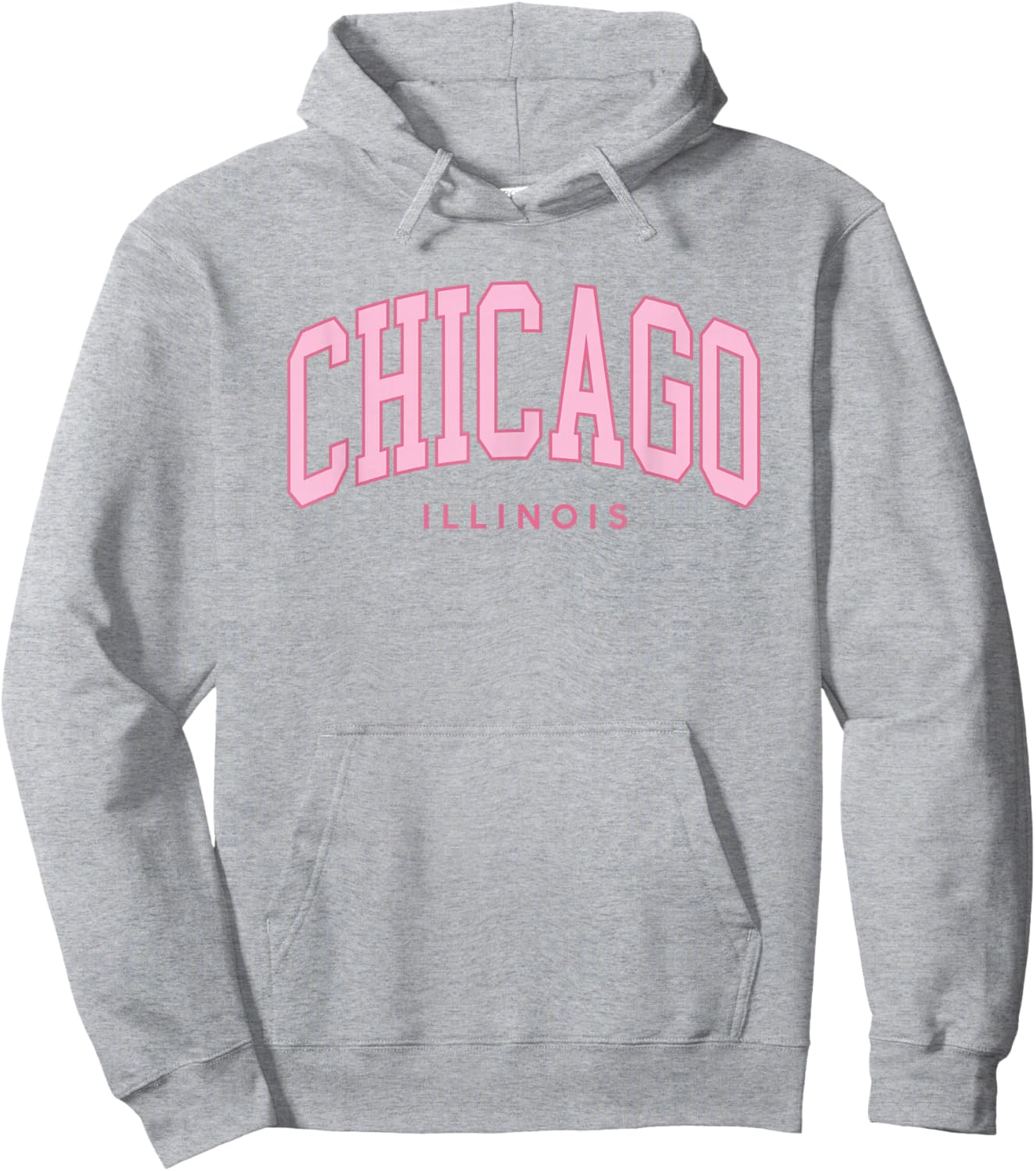 Vintage Chicago Pink Retro Preppy Throwback Girls Hoodie - Hoodie | Ash