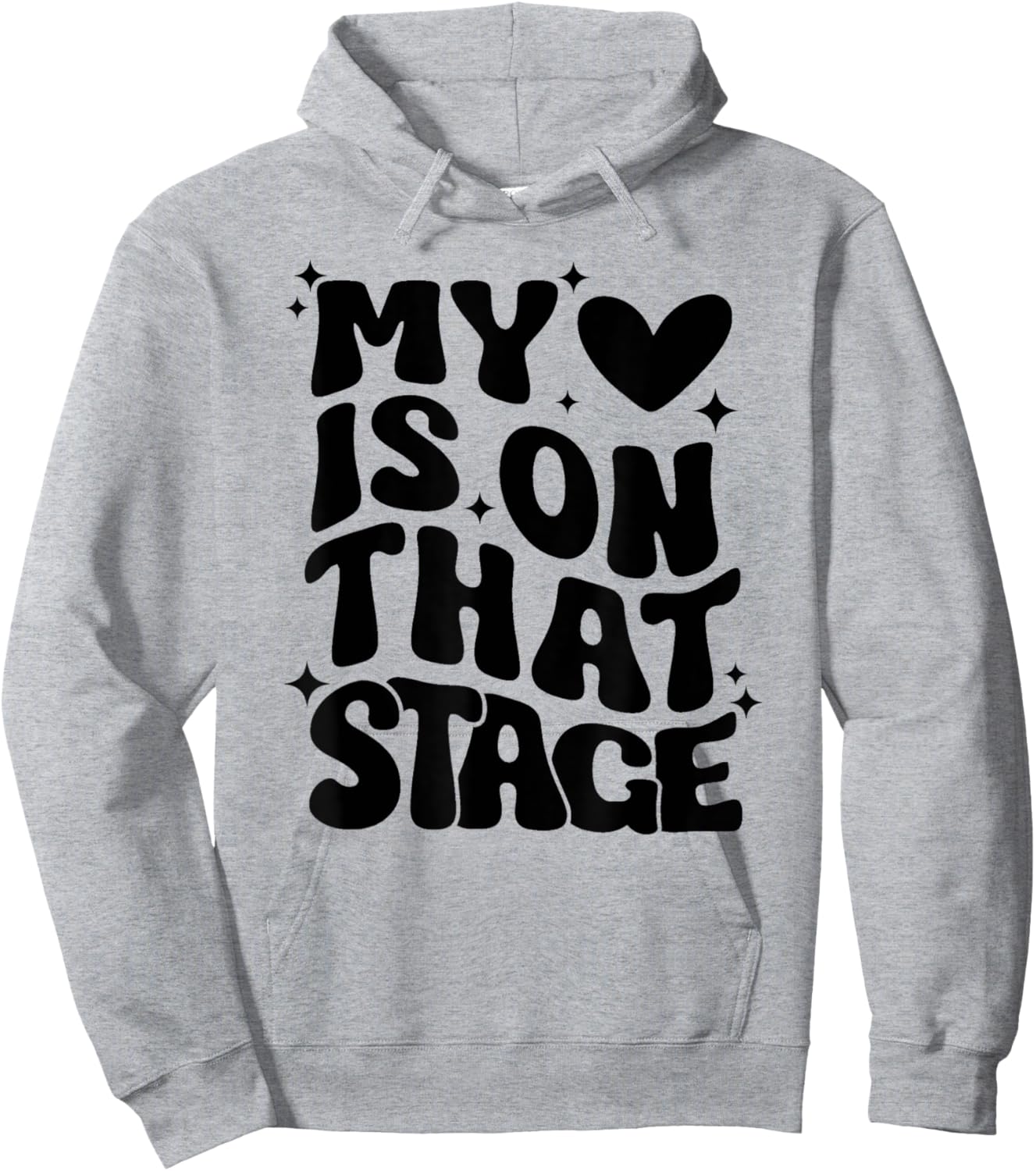 Dance Mom Retro My Heart Is On That Stage Dance Recital Hoodie - Hoodie | Ash