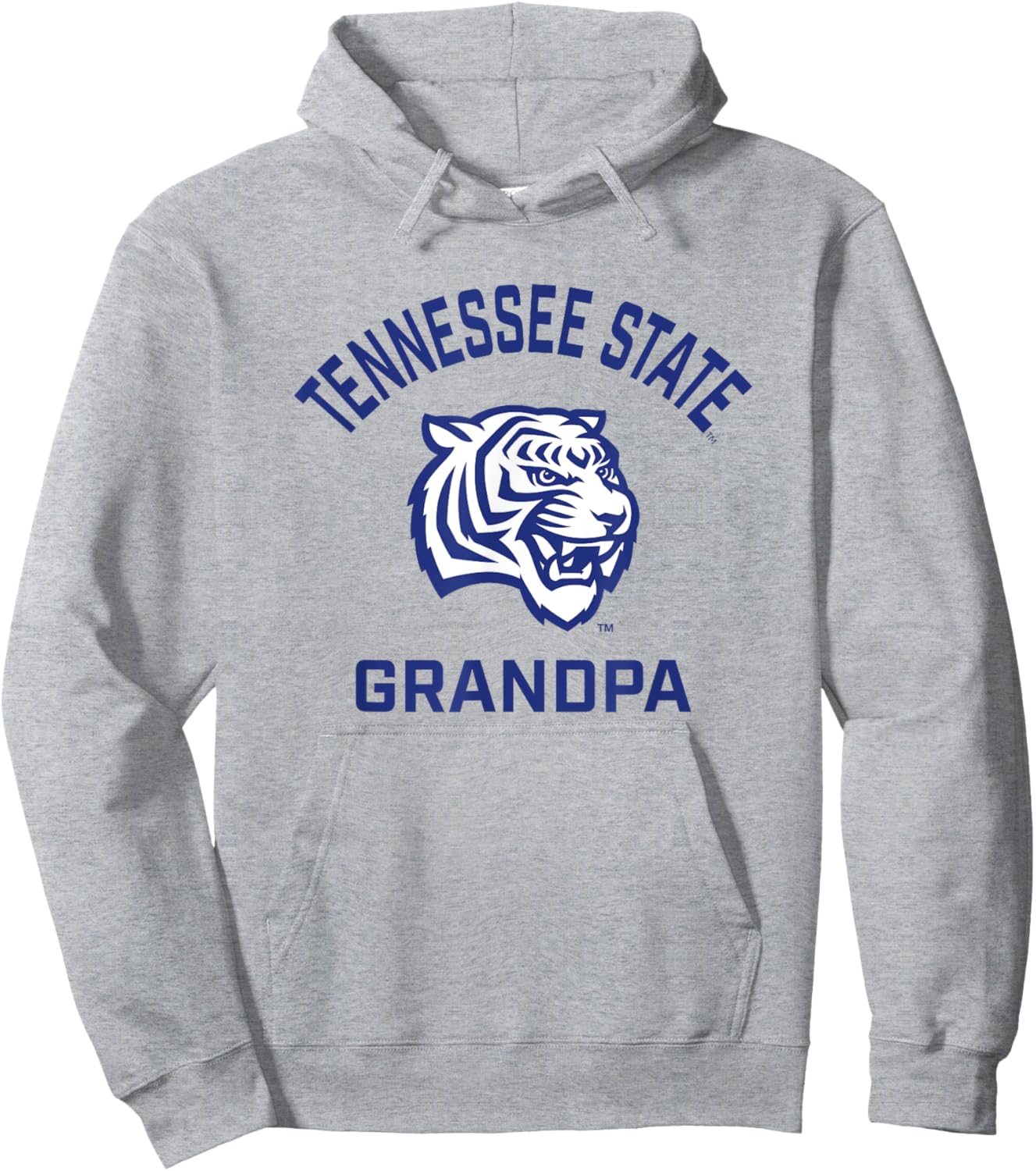 Tennessee State University TSU Tigers Arched Grandpa Hoodie - Hoodie | Ash