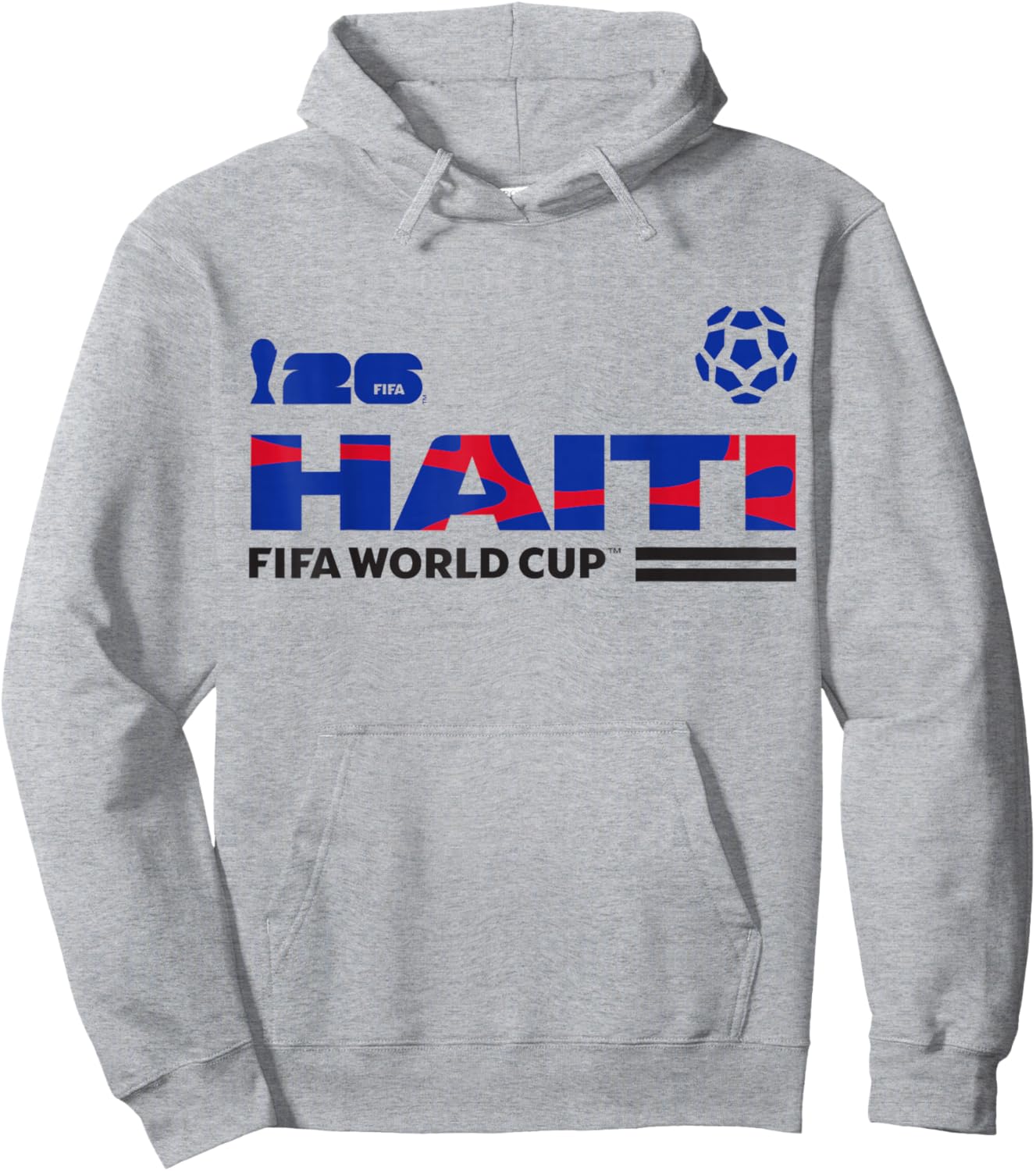 FIFA World CUP26 Qualifier Haiti Hoodie - Hoodie | Ash