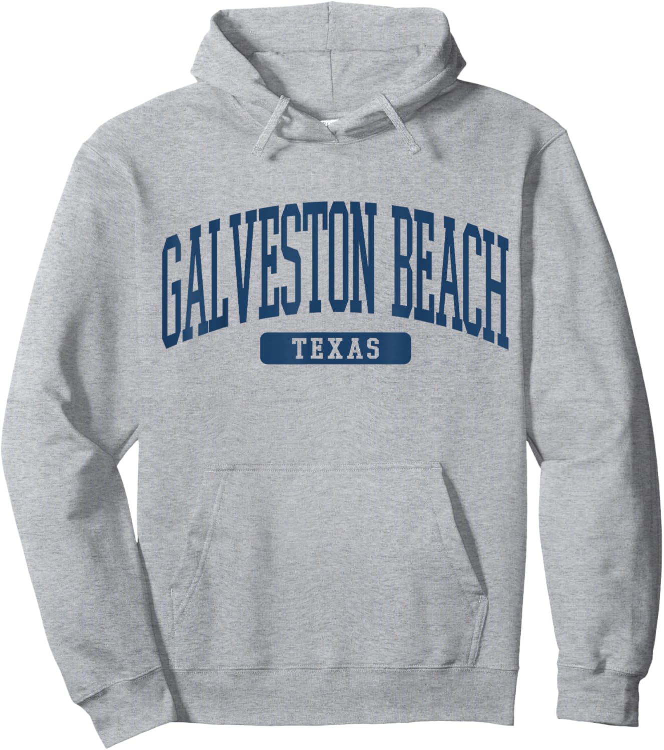 Galveston Beach Texas Souvenir Beach, Vintage, Minimalist Hoodie - Hoodie | Ash