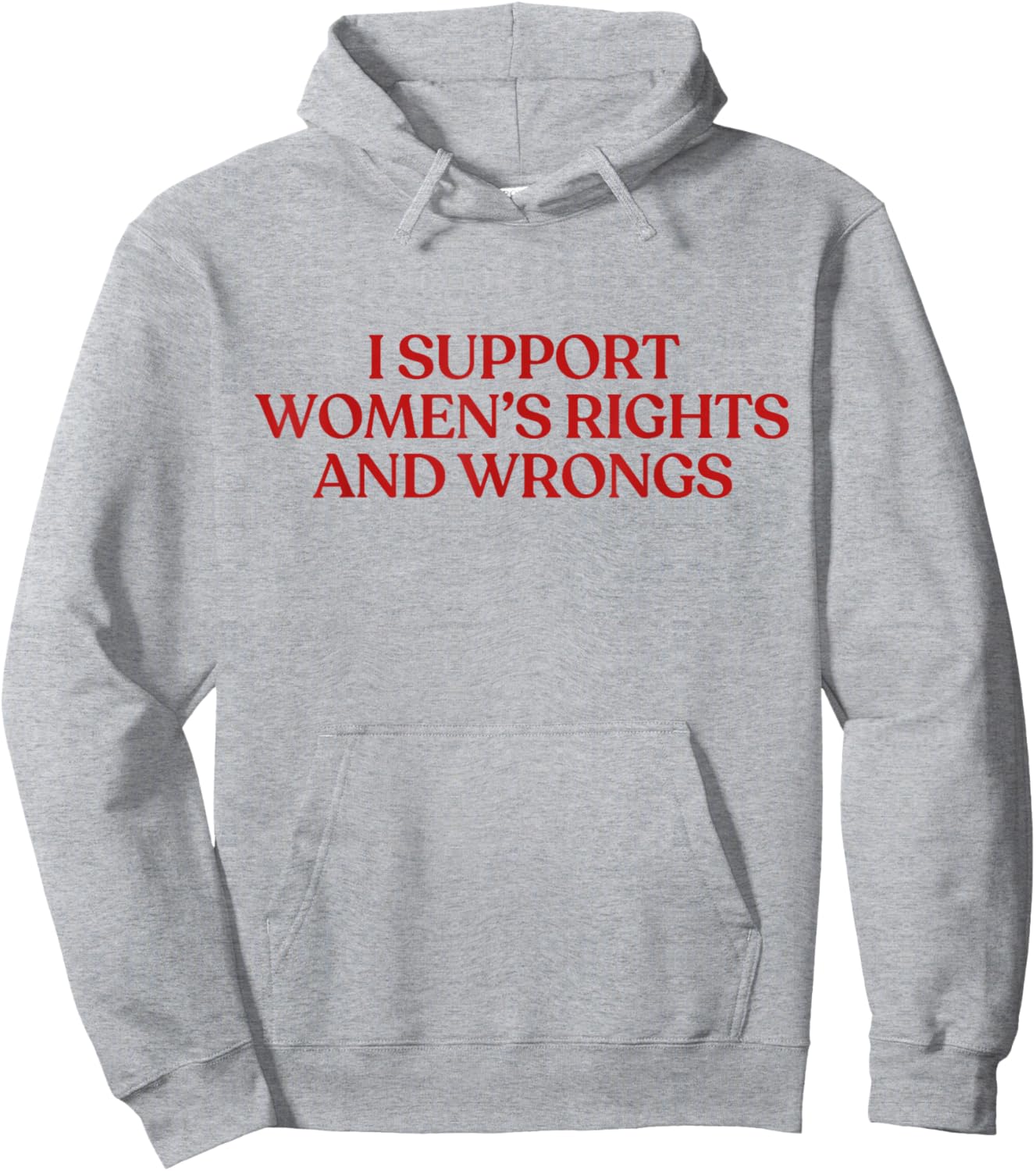 I Support Women's Rights and Wrongs Y2K Aesthetic Hoodie - Hoodie | Ash