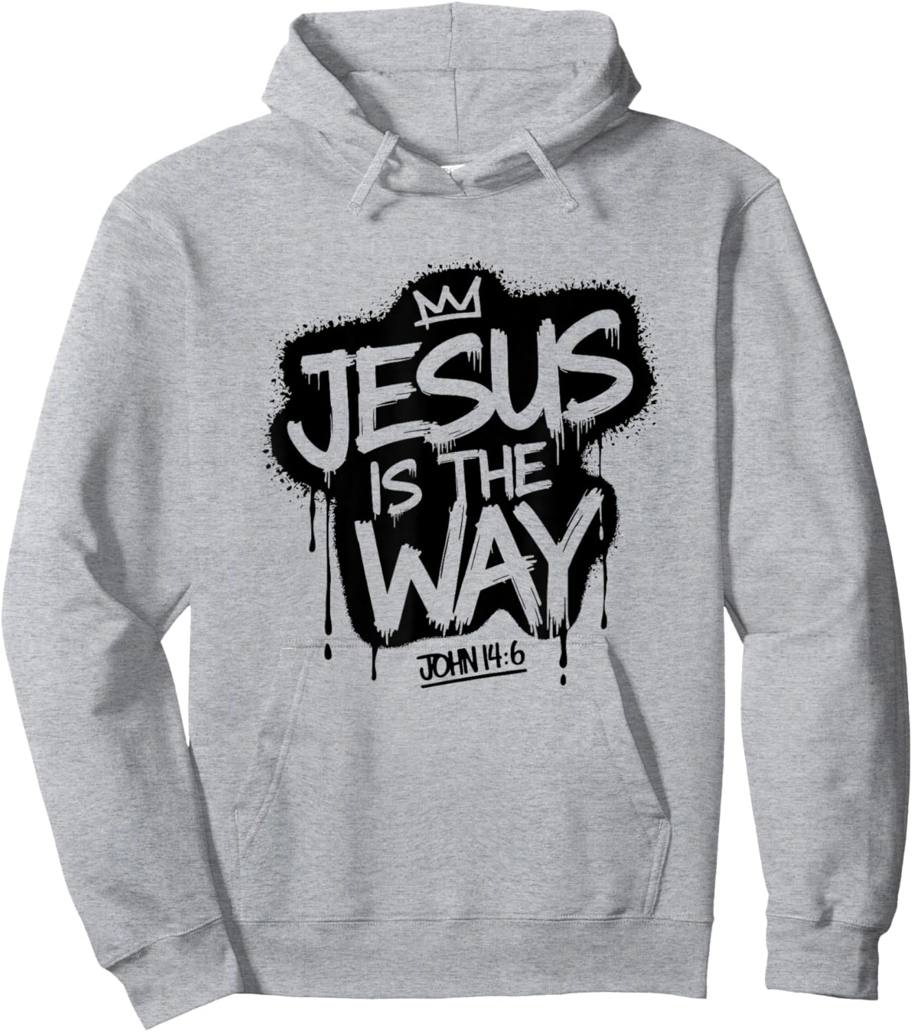 Jesus Is The Way John 14:6 Christian Graffiti Hoodie - Hoodie | Ash