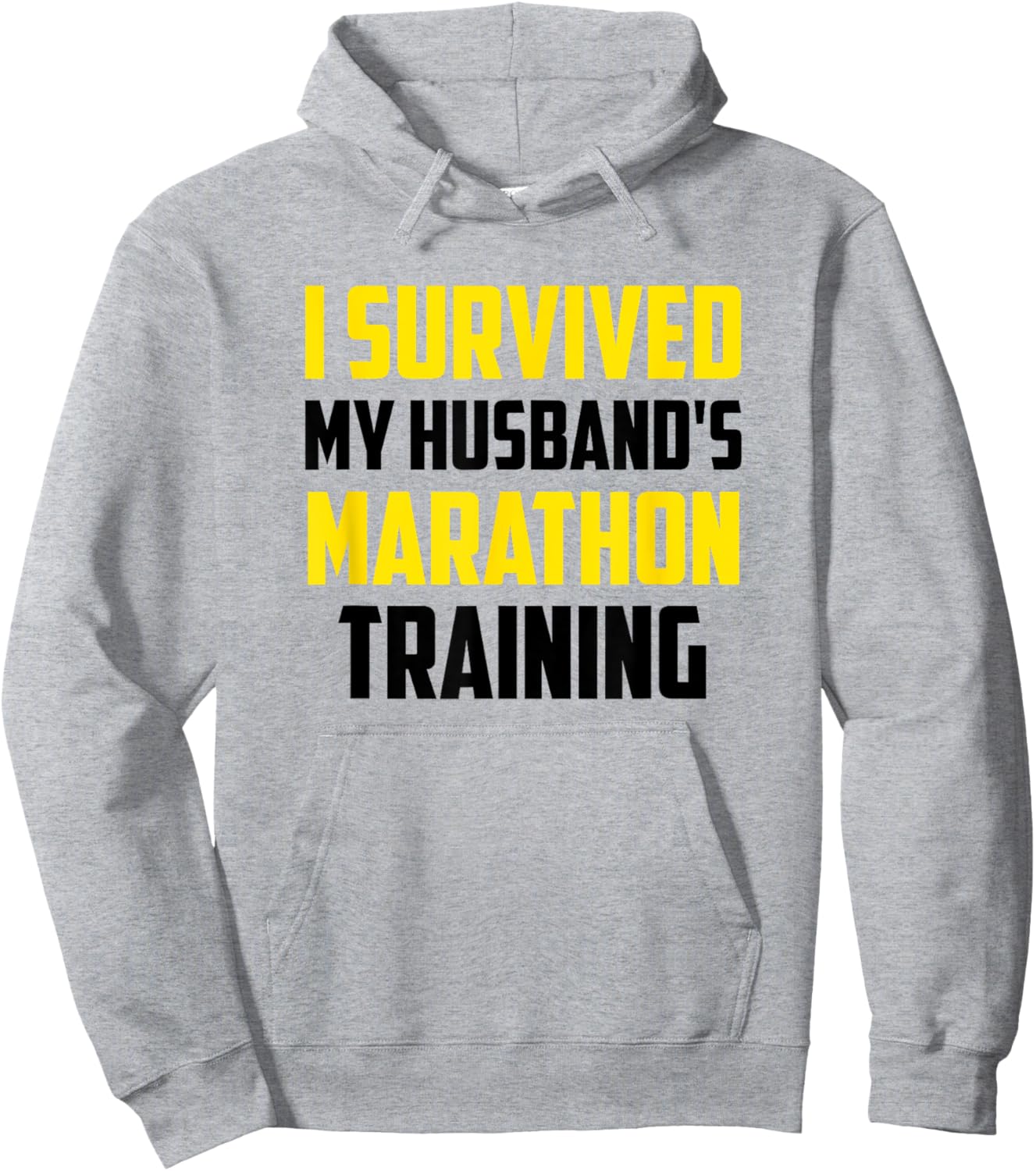 I Survived My Husband's Marathon Training, Running Hoodie - Hoodie | Ash