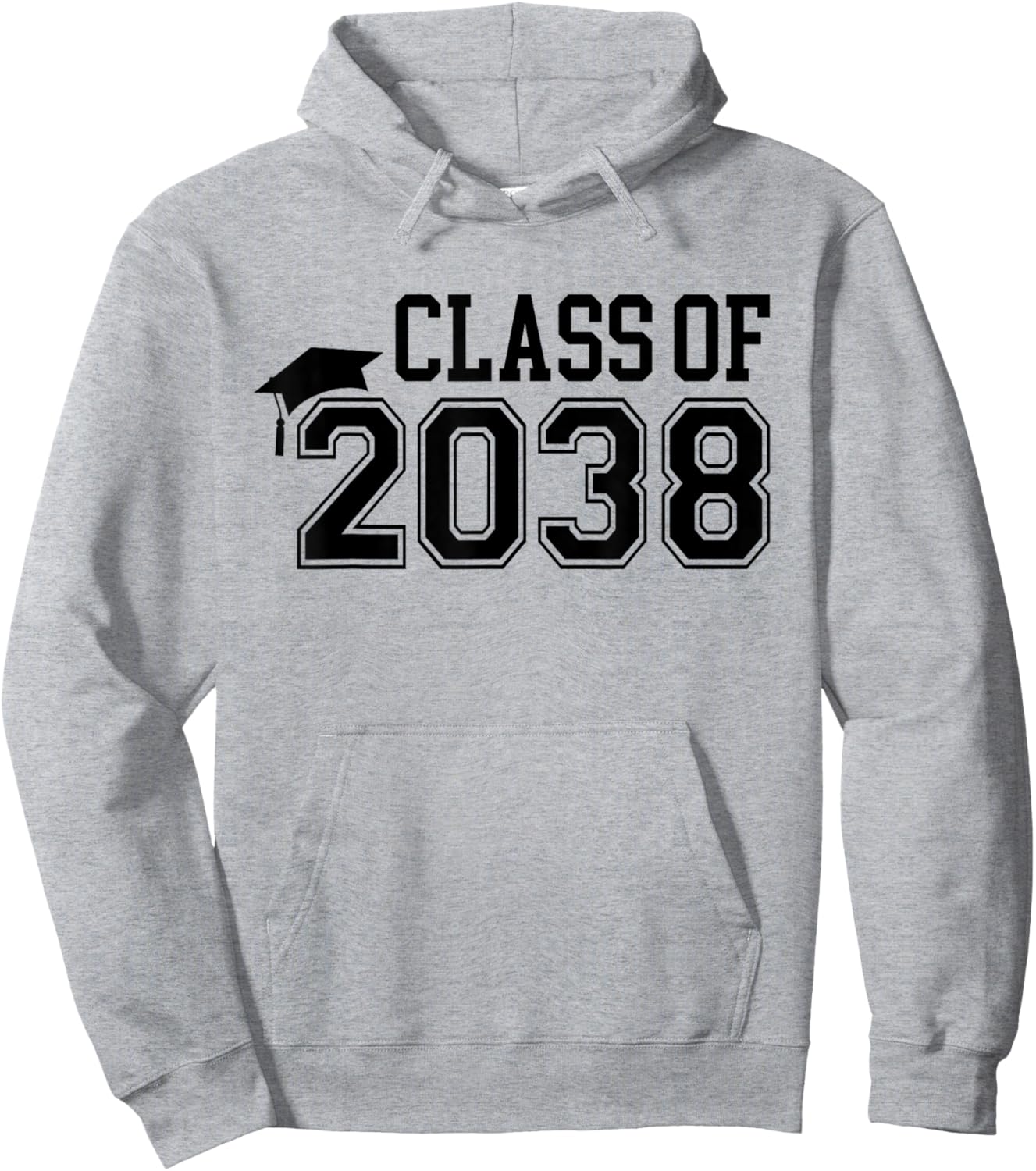 Kindergarten Class of 2038 First Day School Grow With Me Hoodie - Hoodie | Ash