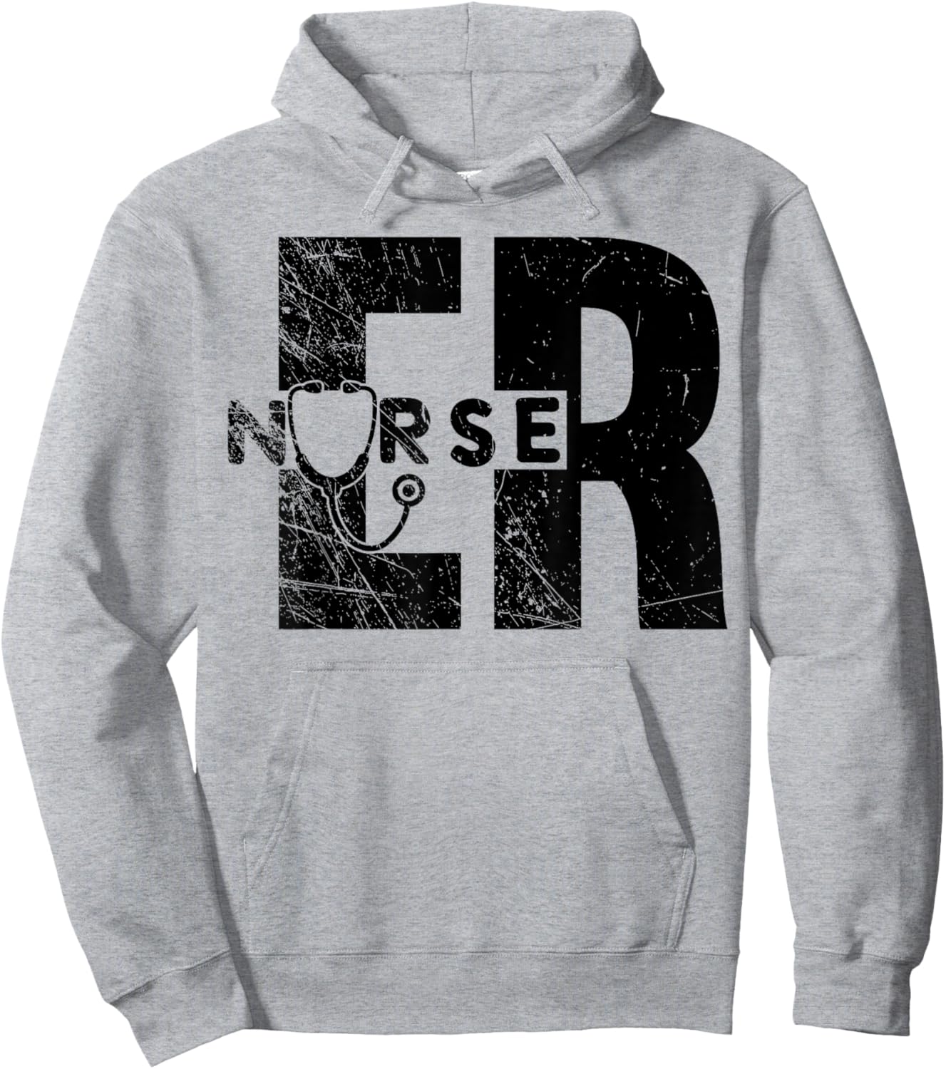 Proud ER Emergency Room Nurse, Nurse Lover Hoodie - Hoodie | Ash
