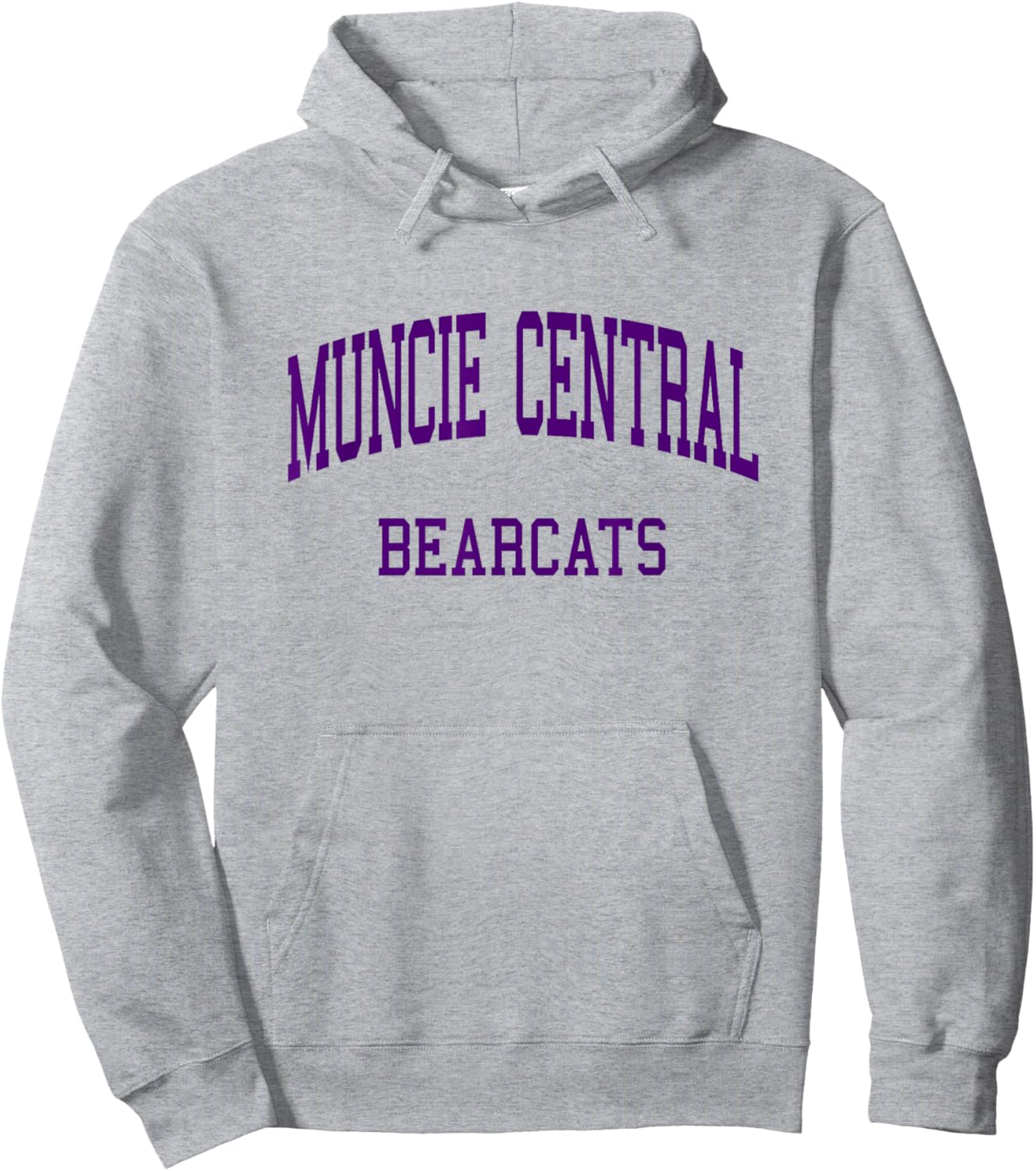 Muncie Central High School HS Muncie in Retro Hoodie - Hoodie | Ash