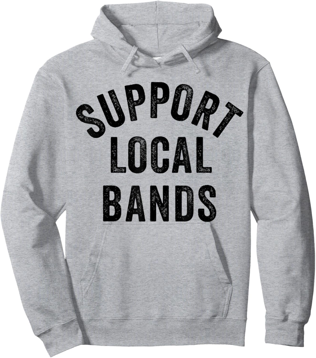 Support Local Bands Concert Festival Musician Music Lover Hoodie - Hoodie | Ash