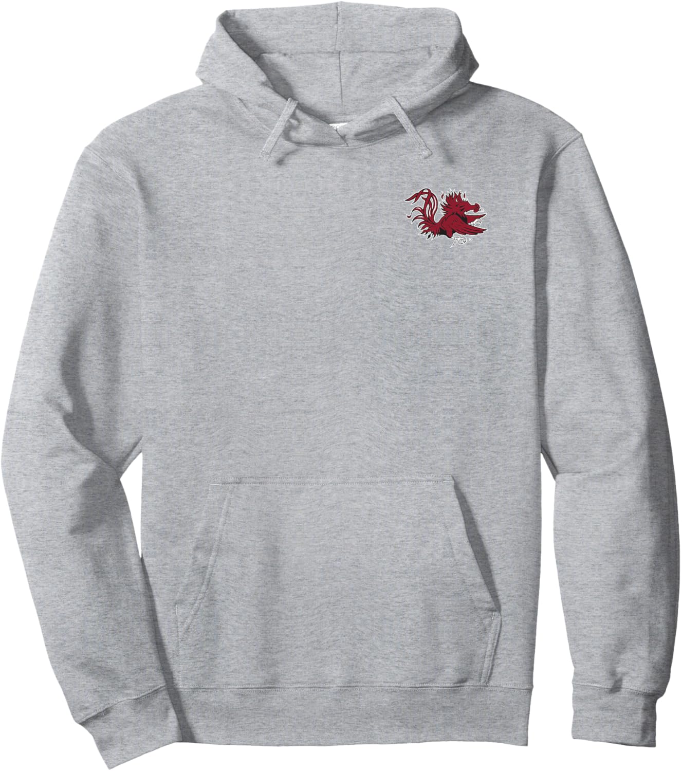 South Carolina Gamecocks Icon Front/Back Heather Gray Hoodie - Hoodie | Ash