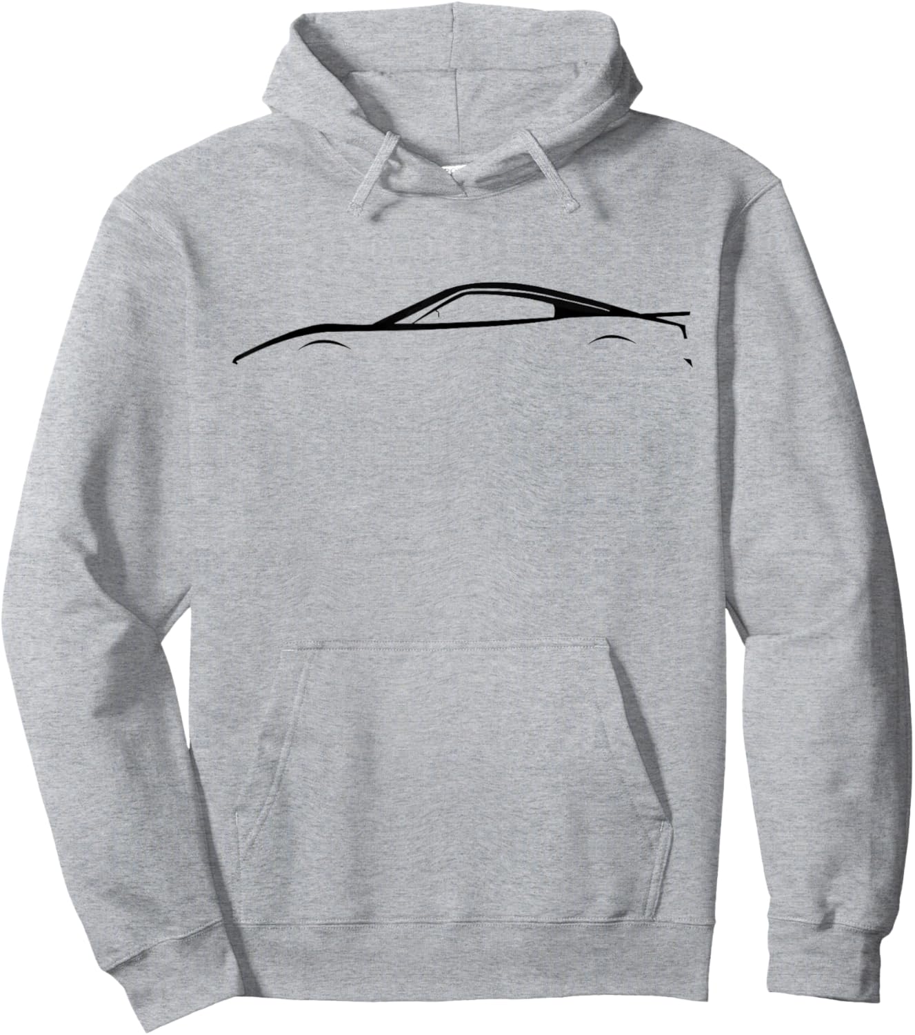 911 Legendary Racing Sports Car Iconic Racing Car Silhouette Hoodie - Hoodie | Ash