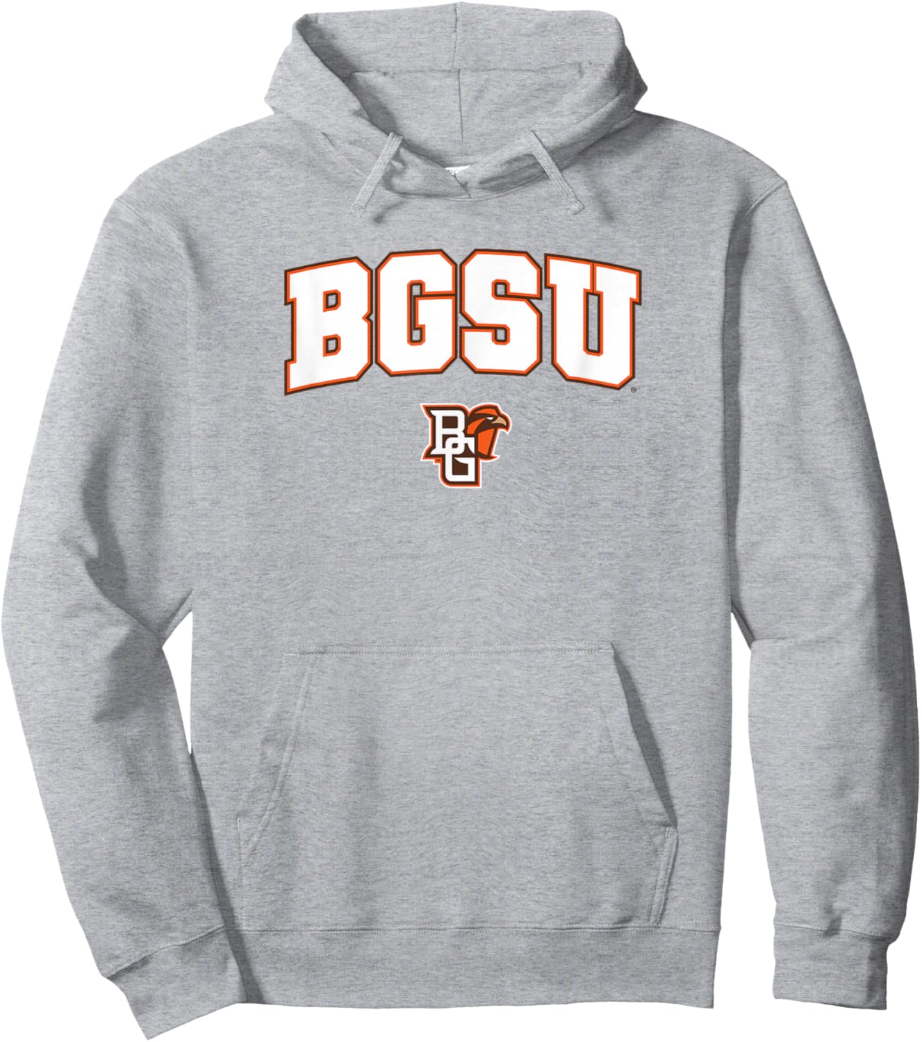 Bowling Green BGSU Falcons Arch Logo Hoodie - Hoodie | Ash