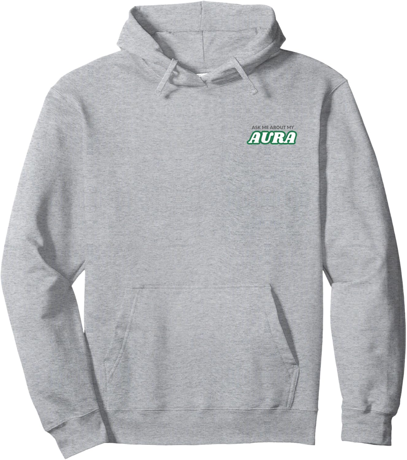 Trendy “Ask Me About My Aura” Hoodie - Hoodie | Ash