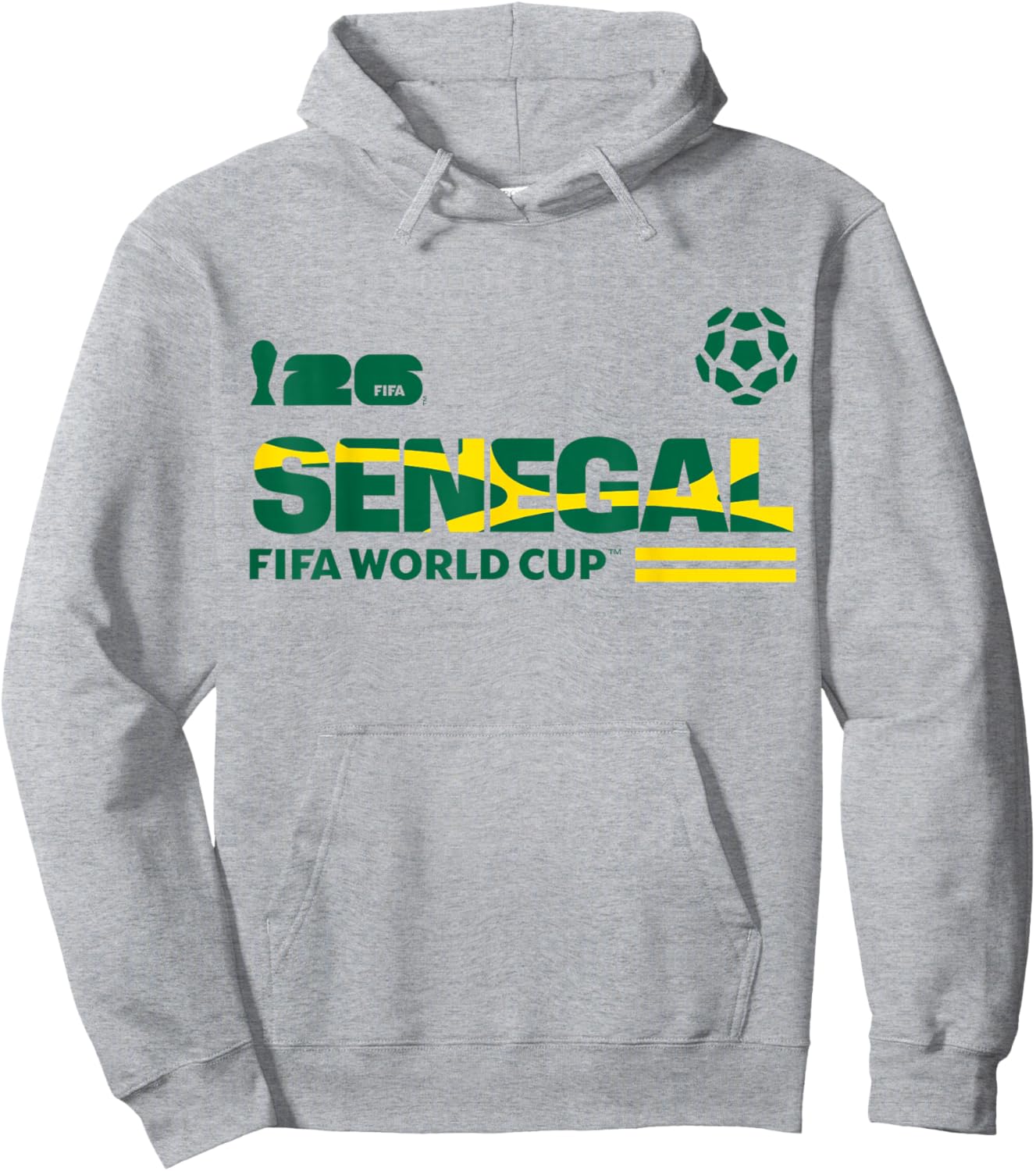 FIFA World CUP26 Qualifier Senegal Hoodie - Hoodie | Ash