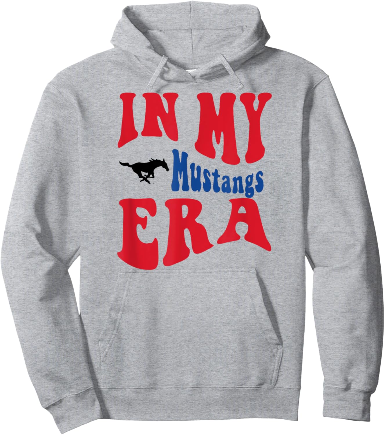 SMU Mustangs Era White Officially Licensed Hoodie - Hoodie | Ash