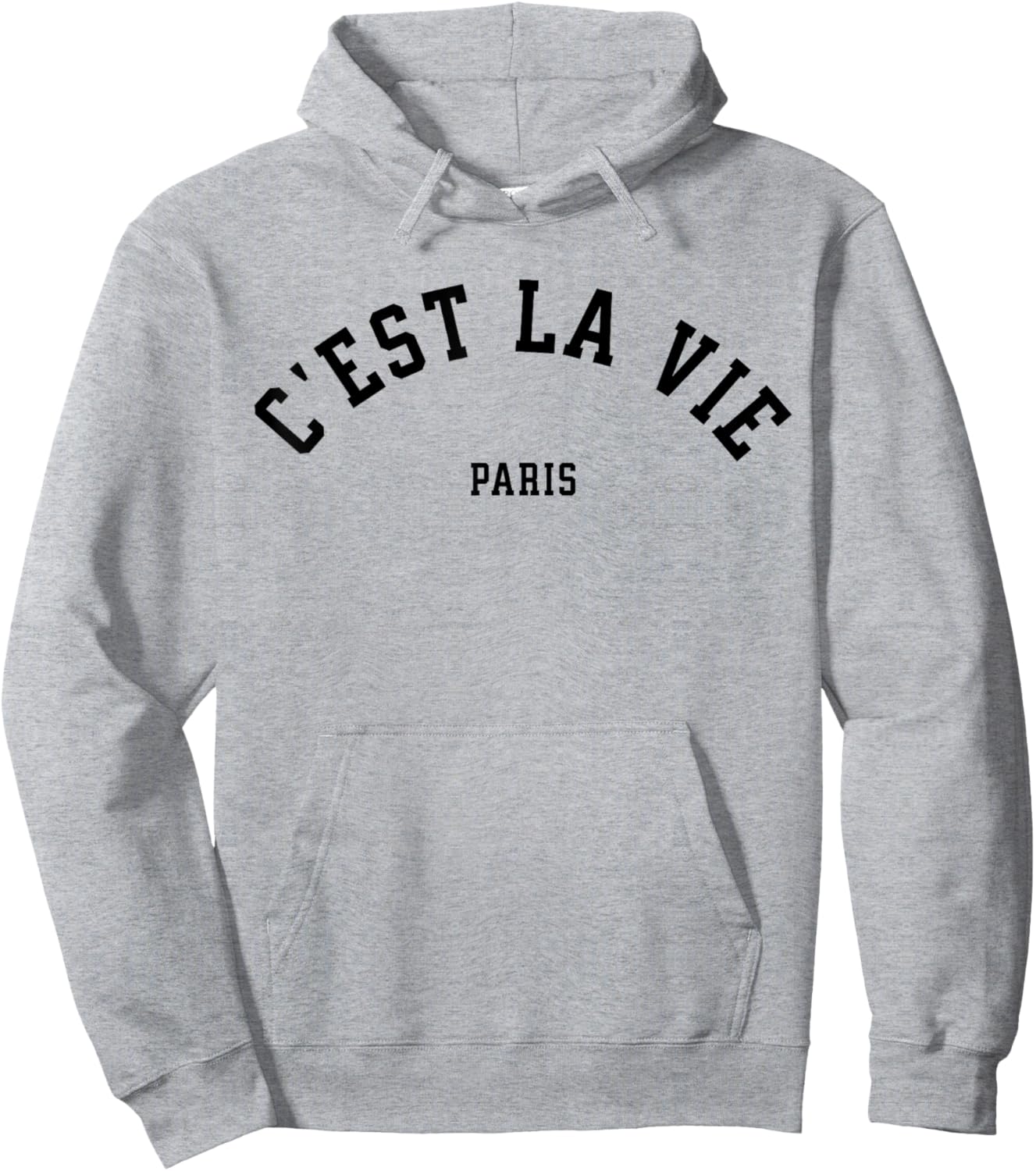 C'est La Vie Paris France Women Men Vintage Summer Graphic Hoodie - Hoodie | Ash