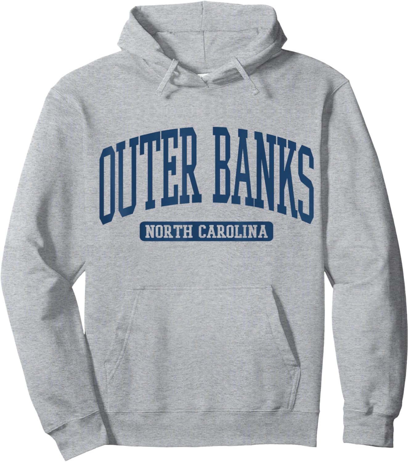 Outer Banks North Carolina Souvenir Beach, Retro, Vintage Hoodie - Hoodie | Ash