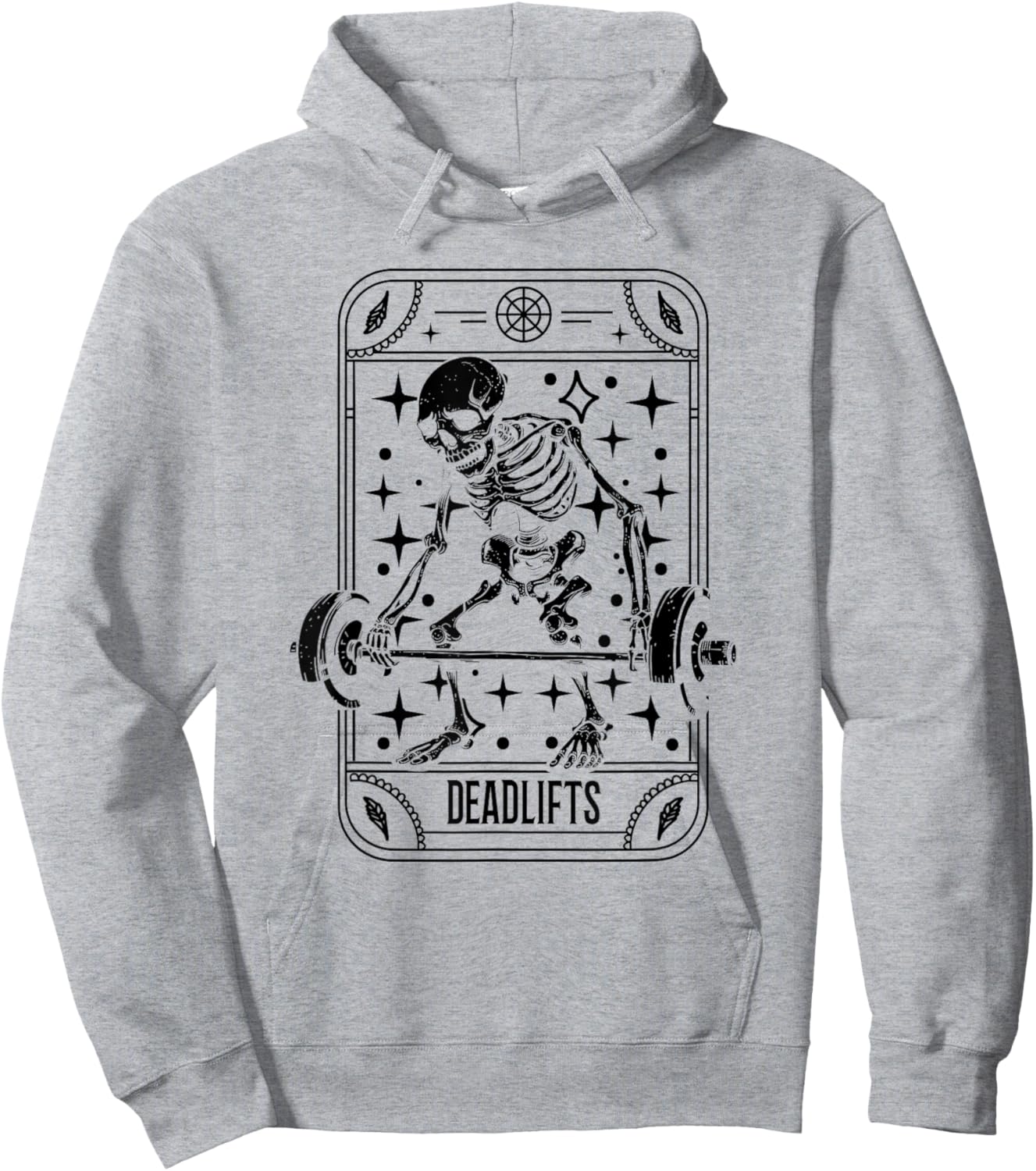 Tarot Card Emo Gothic - Occult Deadlifts Hoodie - Hoodie | Ash