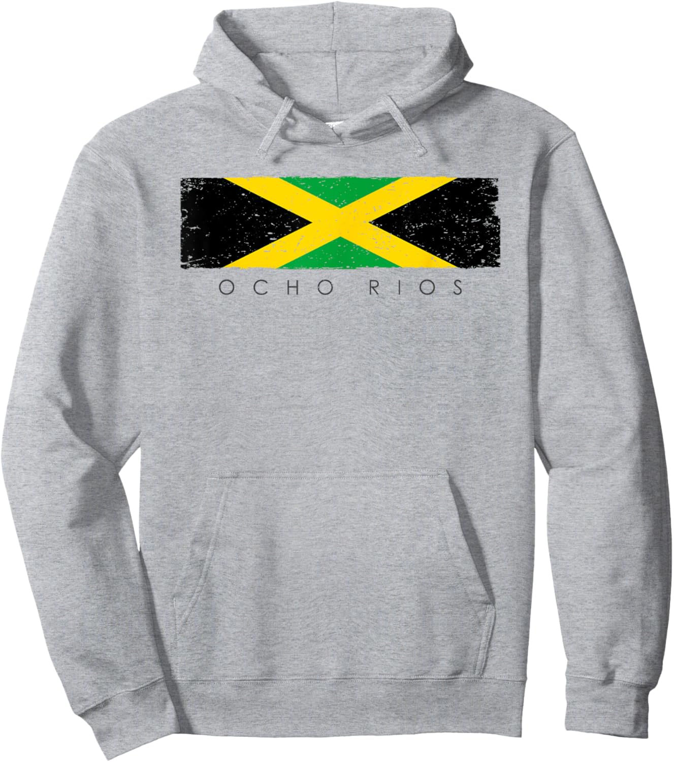 Vintage Ocho Rios Jamaica Vacation | Jamaica Lover Hoodie - Hoodie | Ash
