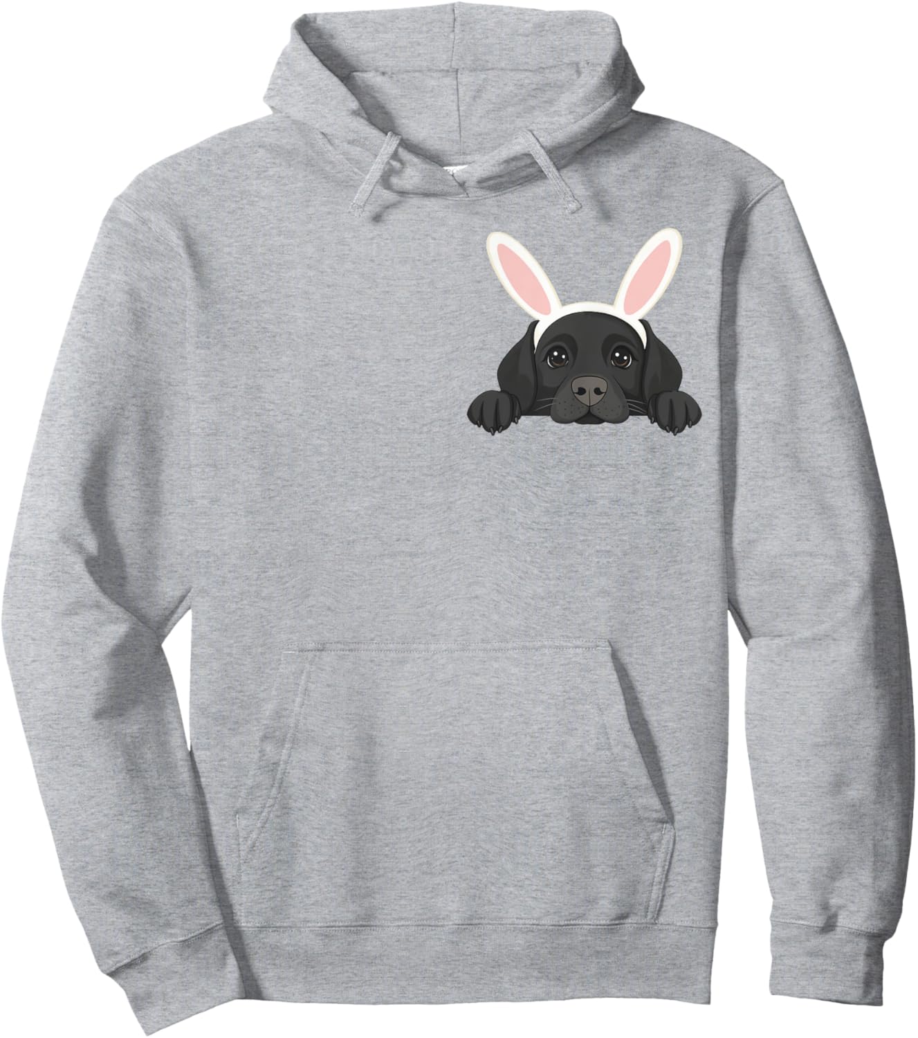 Easter Labrador Retriever Cute Dog Lab Easter Bunny Ears Men Women Kids Hoodie - Hoodie | Ash