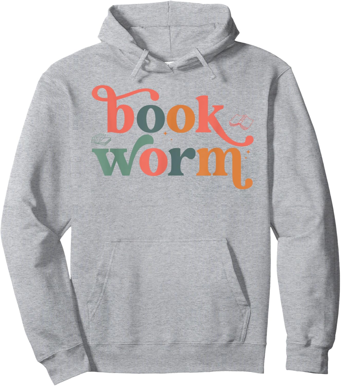 Book Worm Reading Women Book Lovers Hoodie - Hoodie | Ash