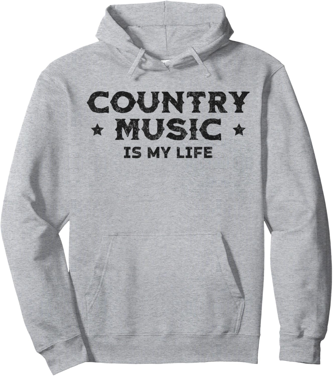 Slogan Country Music Is My Life Hoodie - Hoodie | Ash