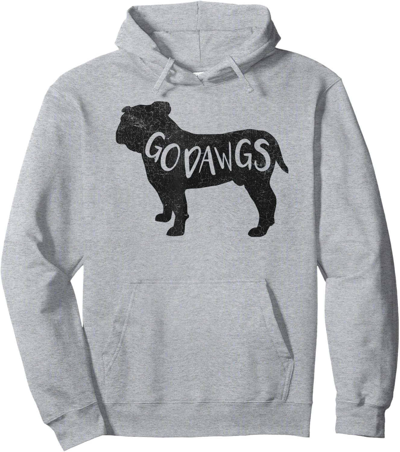 Go Dawgs Funny Bulldogs Hoodie - Hoodie | Ash