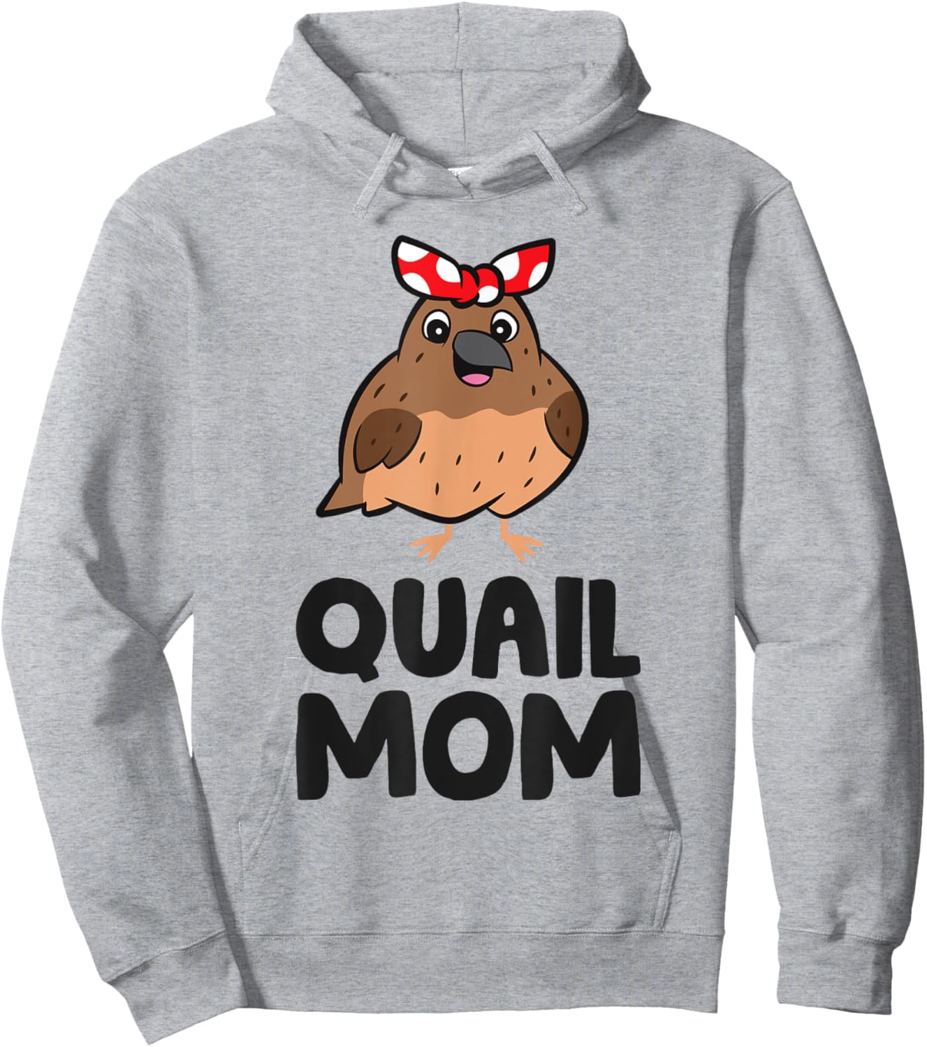 Common Quail Mama Quail Mom Hoodie - Hoodie | Ash
