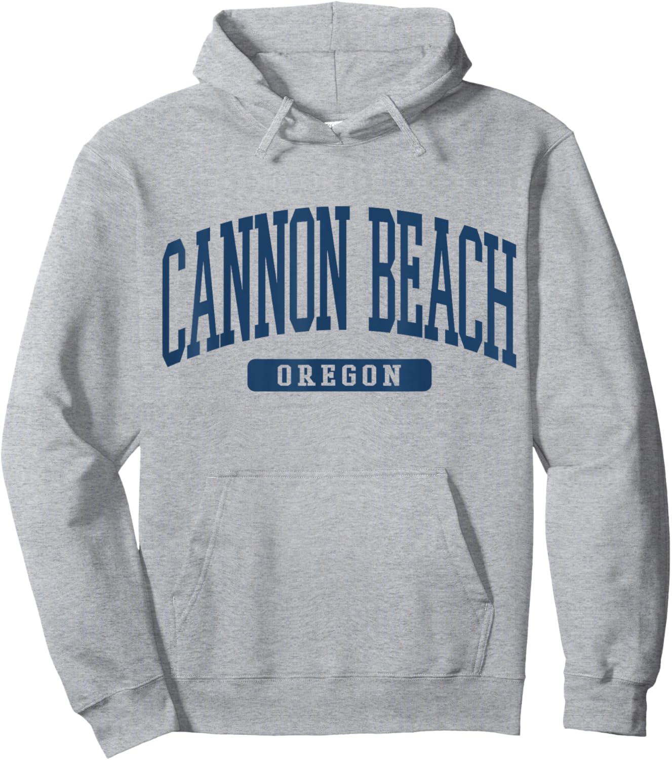 Cannon Beach Oregon Souvenir Beach Classic, Minimalist Hoodie - Hoodie | Ash