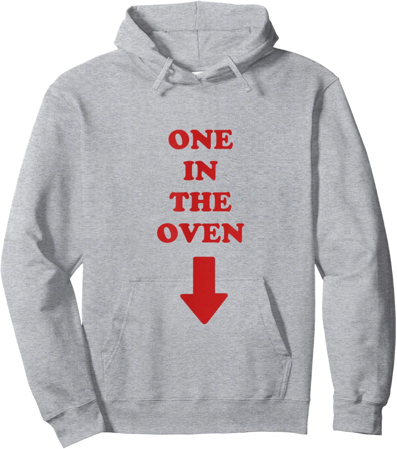 One in the Oven Pregnant Expecting Mother Police Academy Hoodie - Hoodie | Ash
