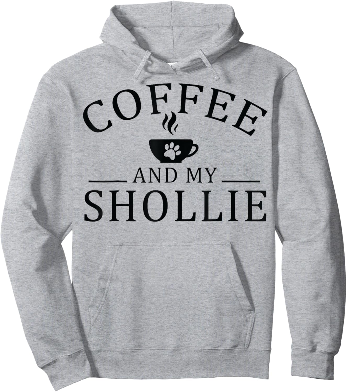 Shollie Dog And Coffee Men Women Hoodie - Hoodie | Ash