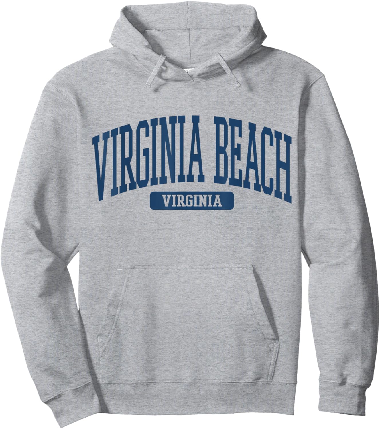 Virginia Beach Virginia Souvenir Beach, Retro, Minimalist Hoodie - Hoodie | Ash